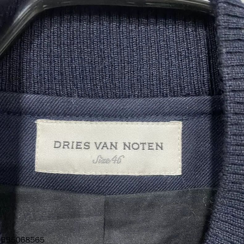 Dries Van Noten dries van noten Navy blue jacket with diagonal zipper 2503- Size US S / EU 44-46 / 1 - 5 Thumbnail