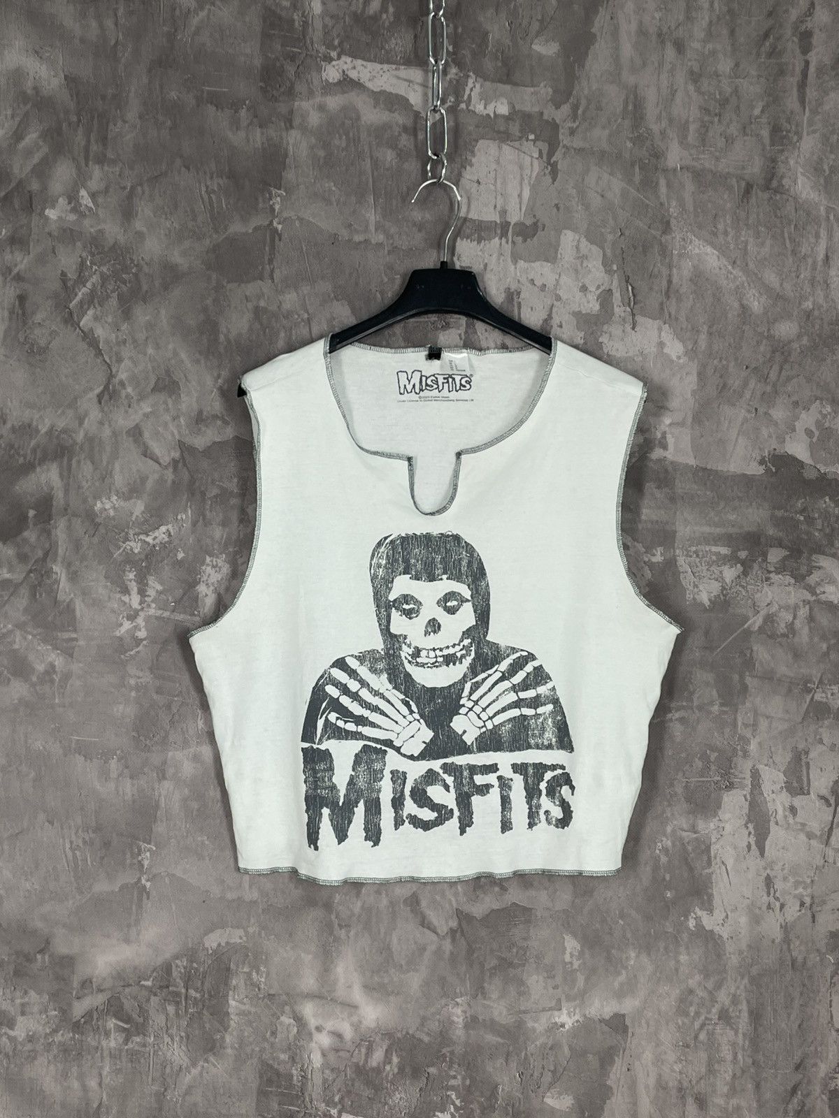 Hysteric Glamour × Vintage Y2k Misfits Big Logo Skull Avant Garde Rock Cute Tank top Size L / US 10 / IT 46 - 1 Thumbnail