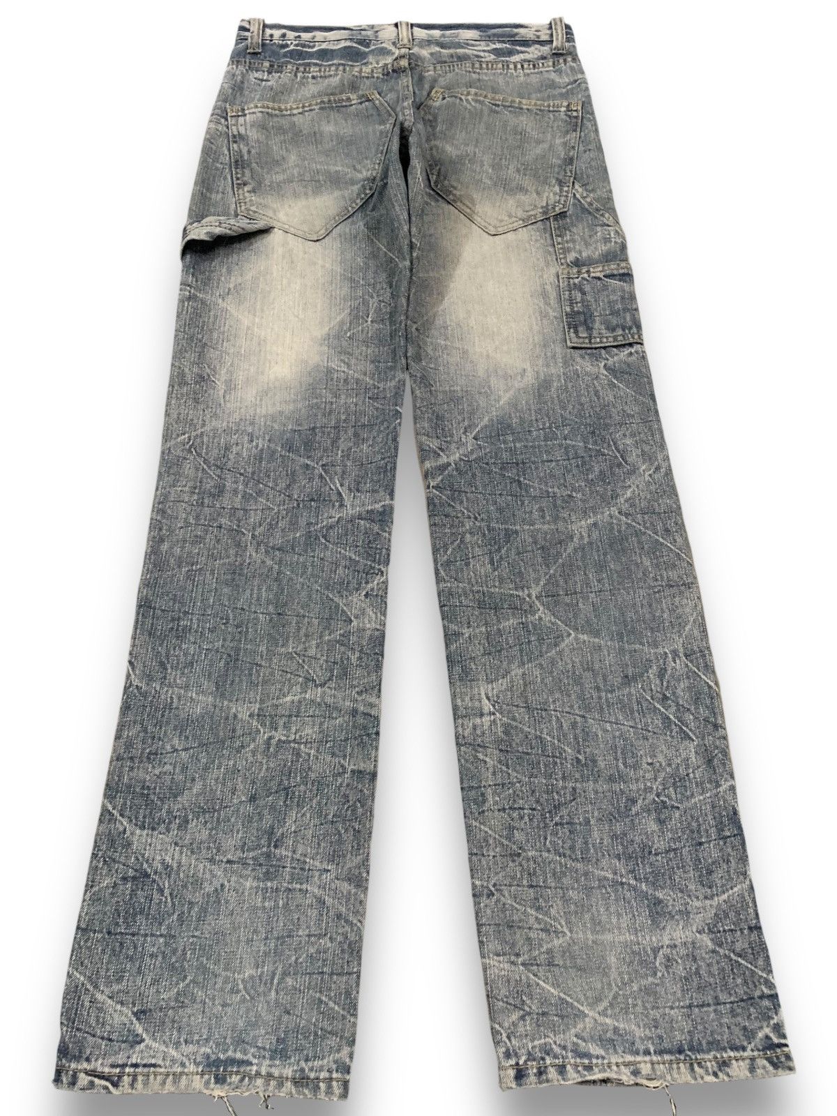Beauty Beast Vintage Japanese Brand Crack Wash Distressed Carpenter Jeans Size US 31 - 2 Thumbnail
