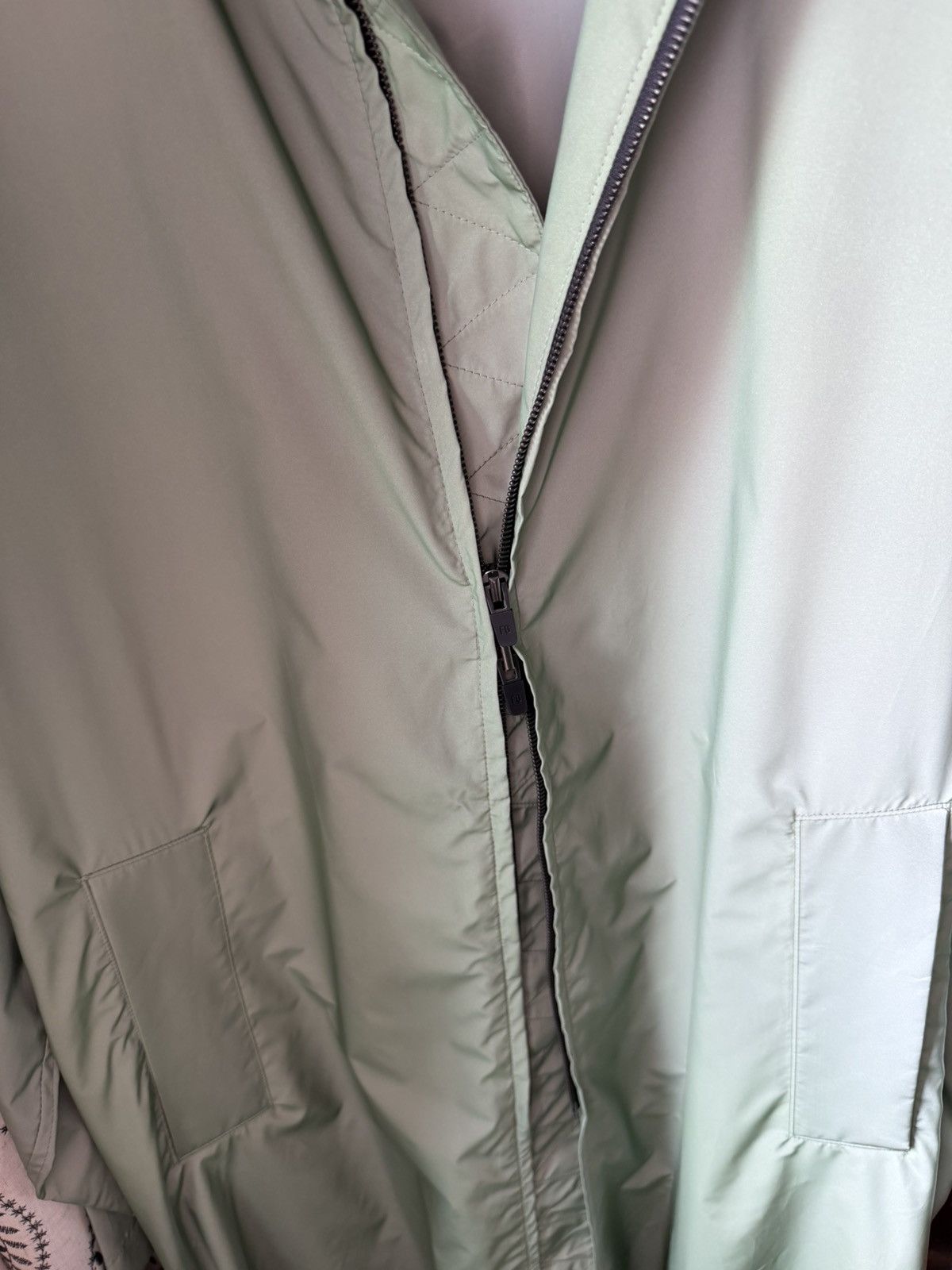 Fear of God FOG iridescent reflective nylon hooded raincoat, L, USA Size US L / EU 52-54 / 3 - 13 Thumbnail
