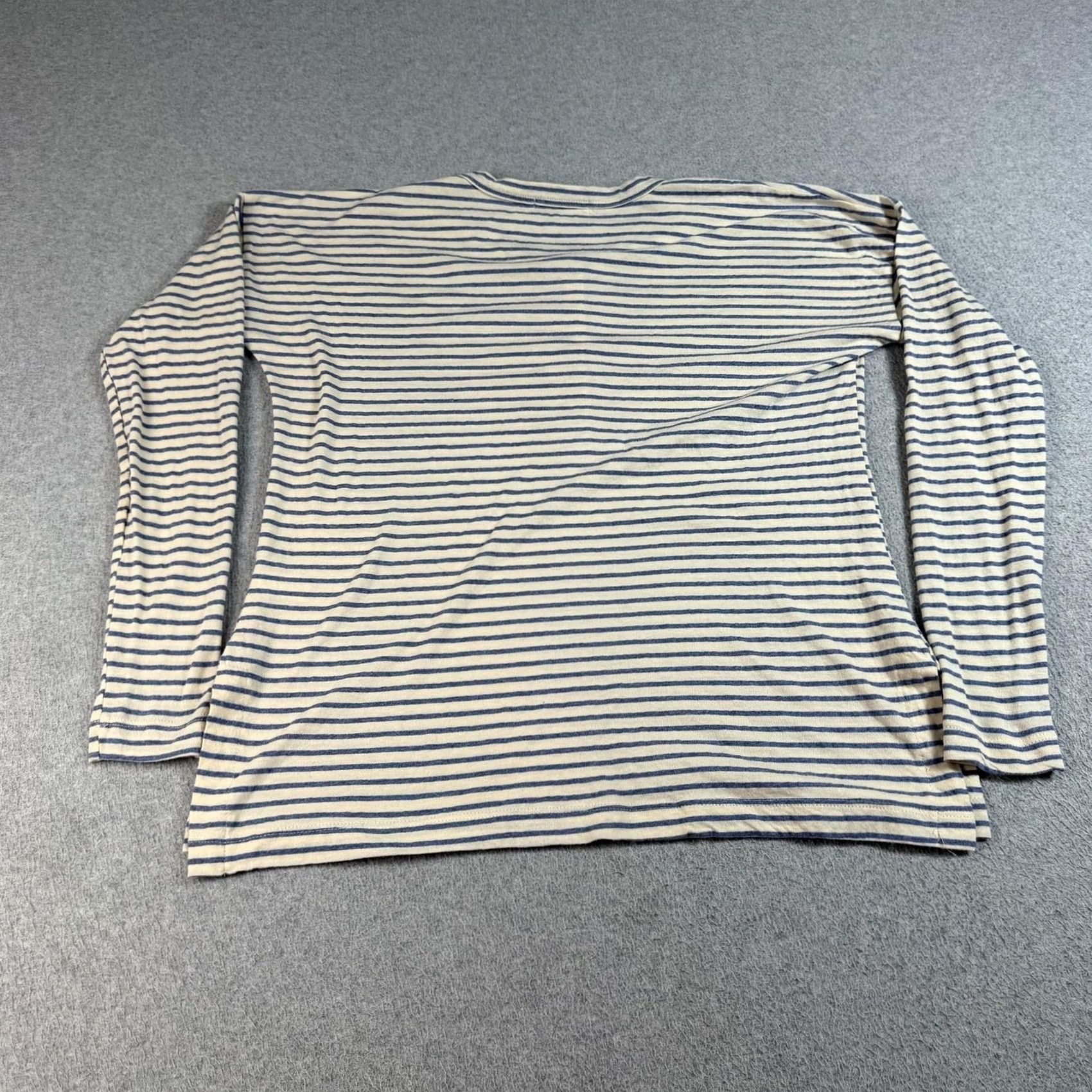 Marine Layer Marine Layer Shirt Womens M Blue Stripe Henley Lightweight Jersey Nautical Vintage = No Size M / US 6-8 / IT 42-44 - 2 Thumbnail