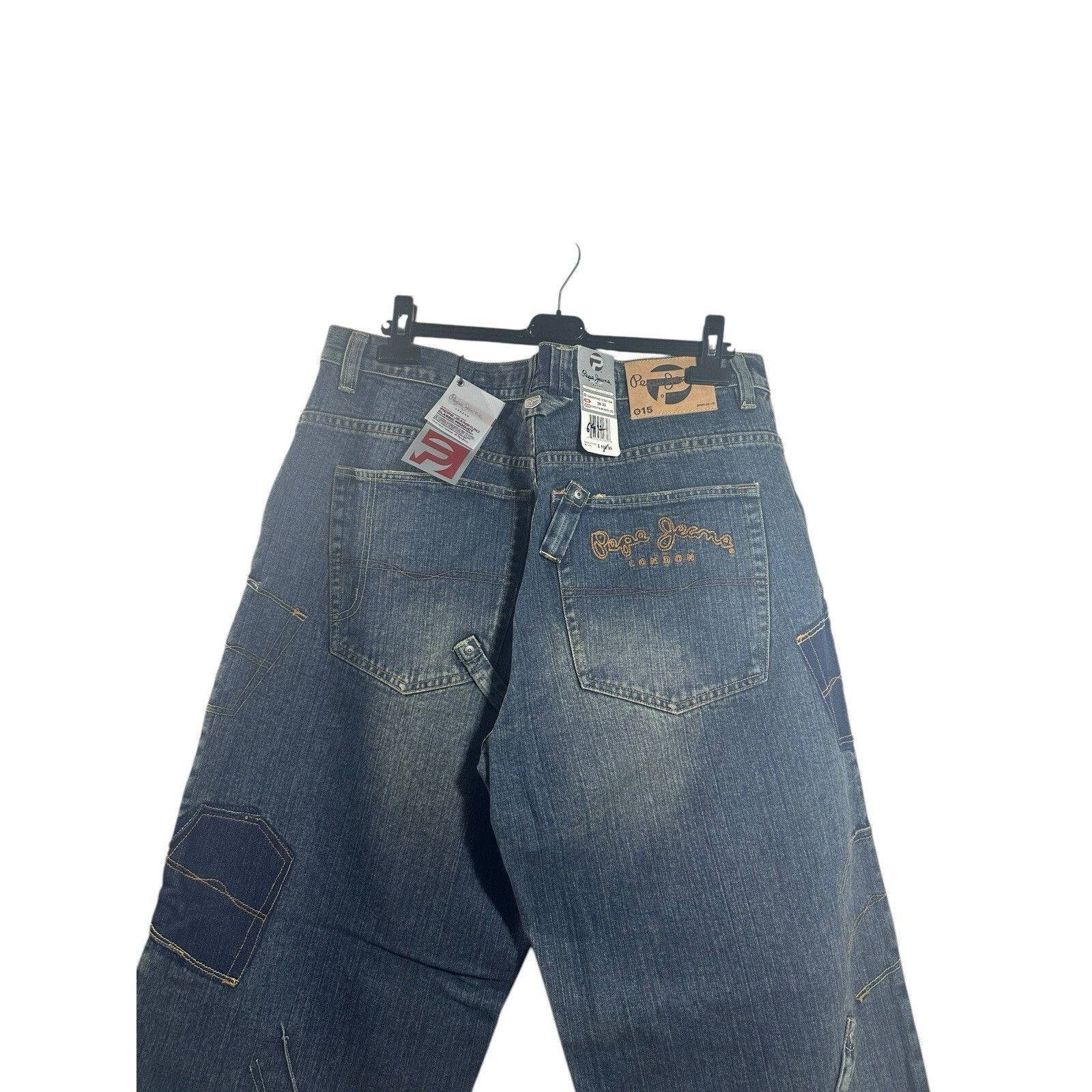 Pepe Jeans Vintage Pepe London Baggy Denim Jeans Blue Hip Hop 90’s 200 Size US 38 / EU 54 - 6 Thumbnail