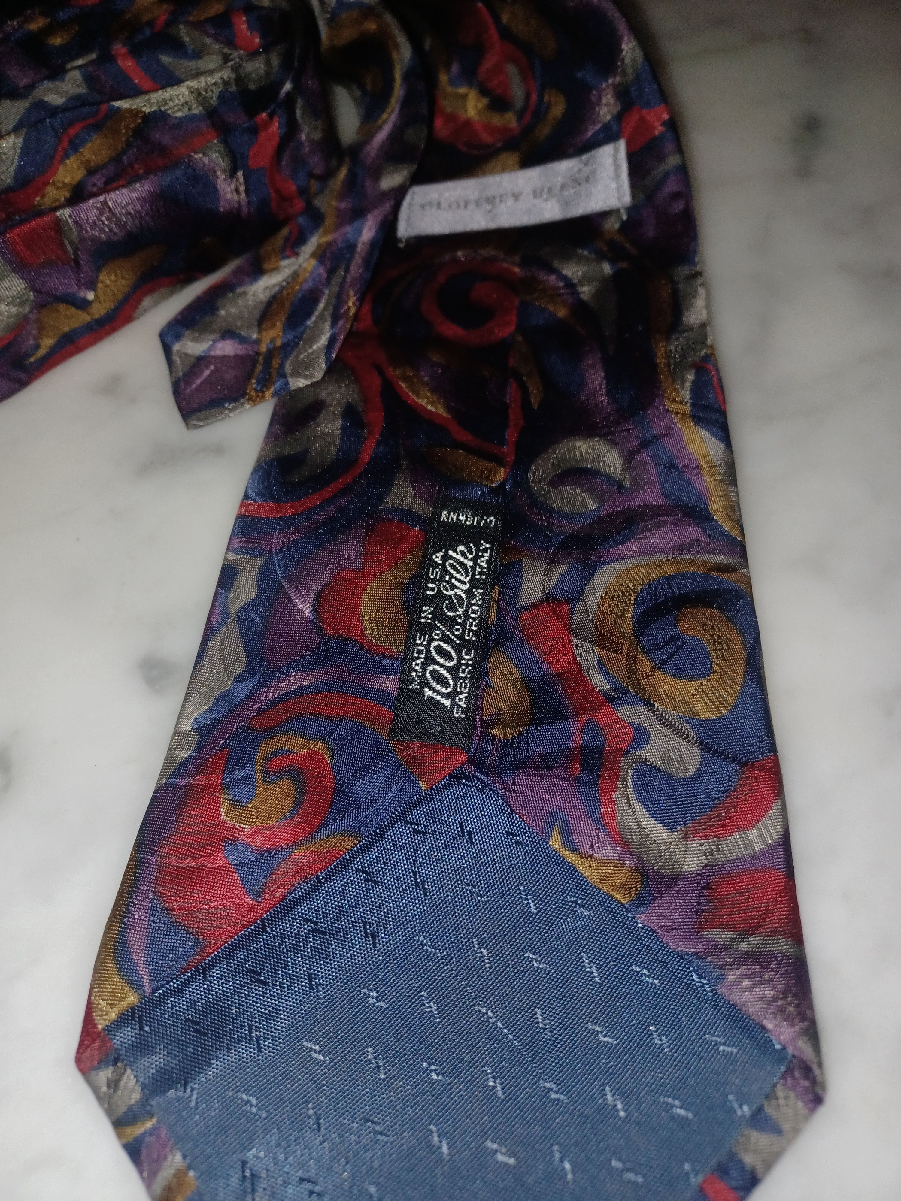 Other Geoffrey Beene Men's 100% Silk Tie Mod Size ONE SIZE - 2 Thumbnail