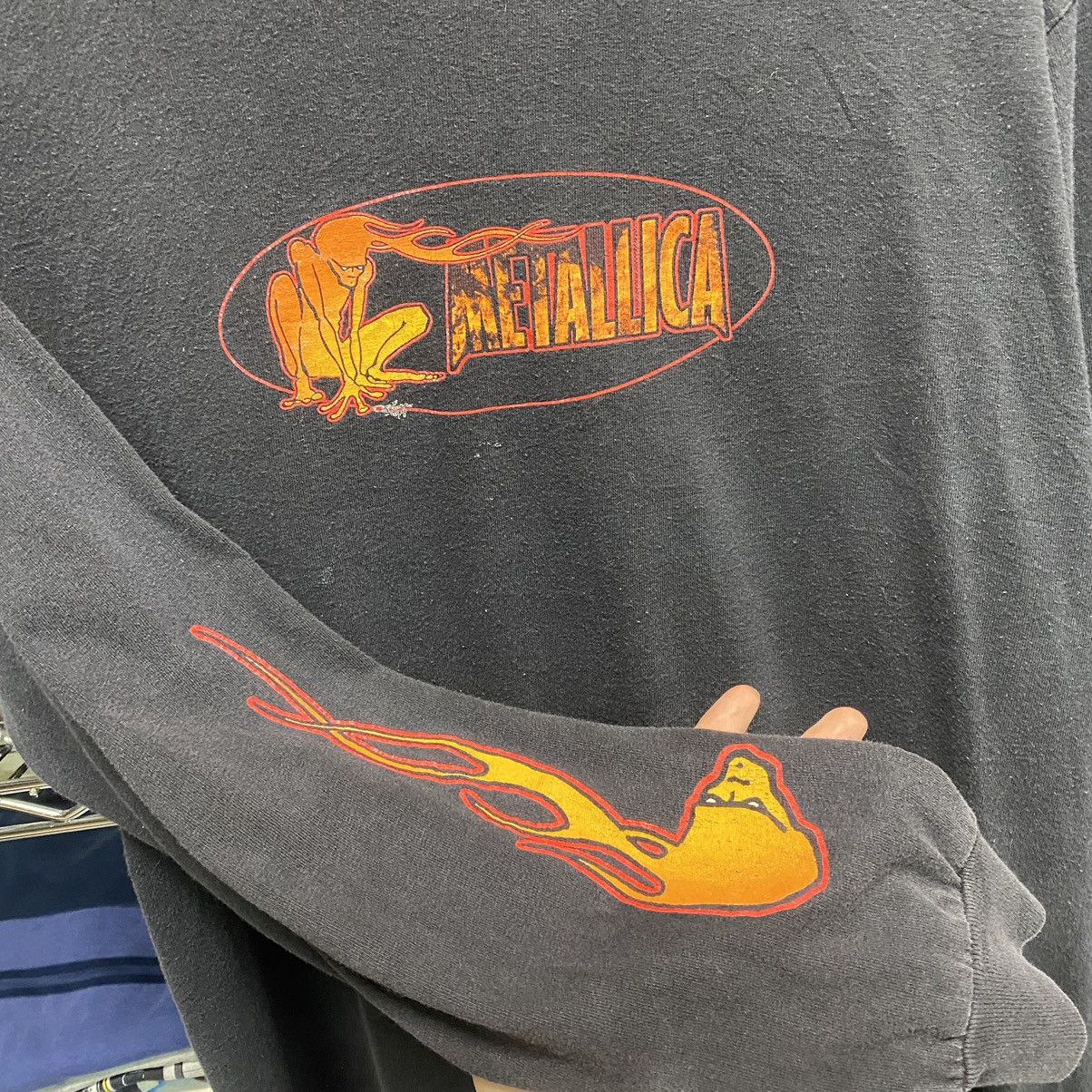 Metallica 1999 black and orange metallica flame print longsleeve Size US L / EU 52-54 / 3 - 2 Thumbnail