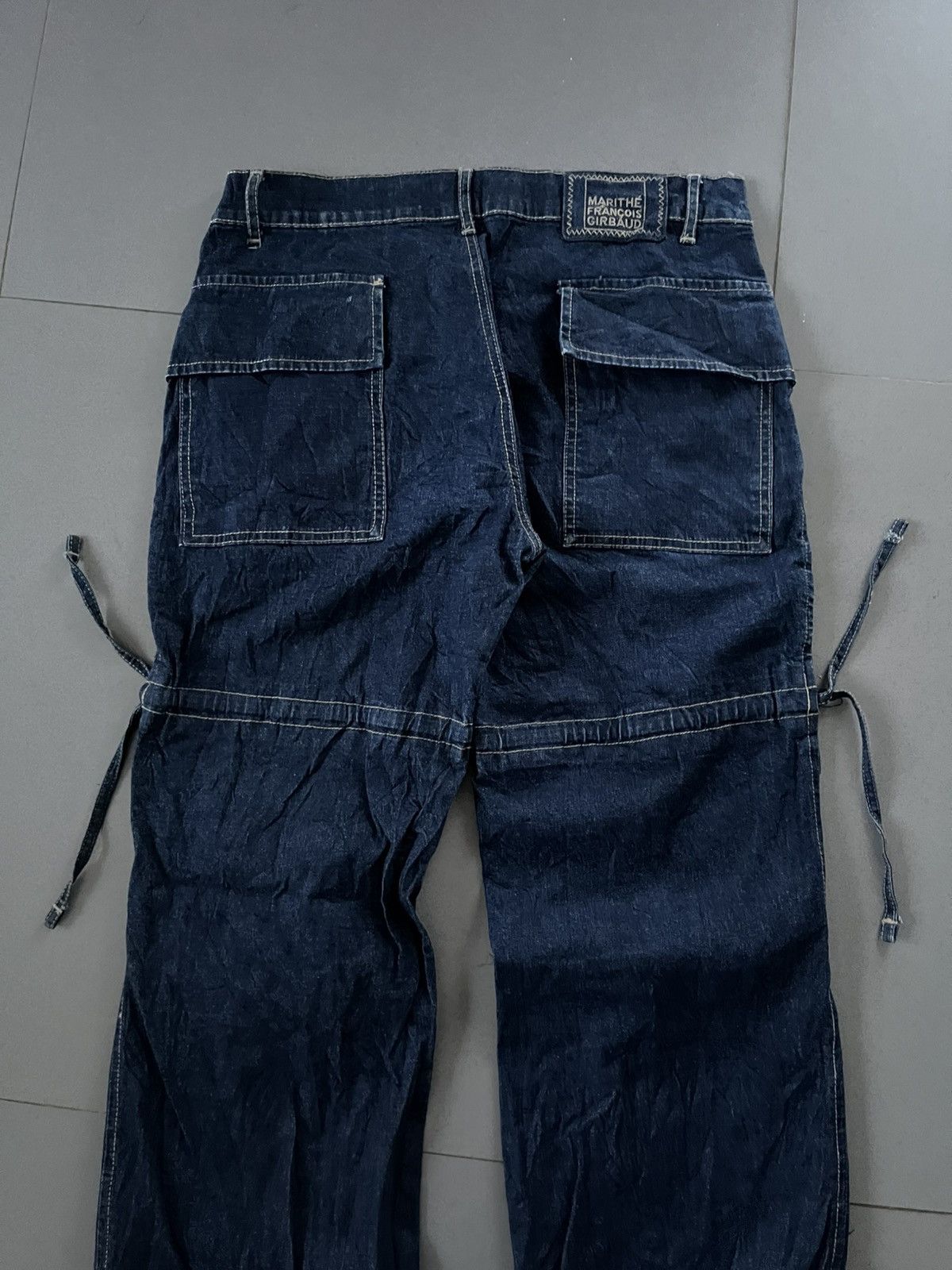 Marithe + Francois Girbaud MARITHE FRANCOIS GIRBAUD BONDAGE DENIM PANTS MULTI POCKET Size US 32 / EU 48 - 4 Thumbnail