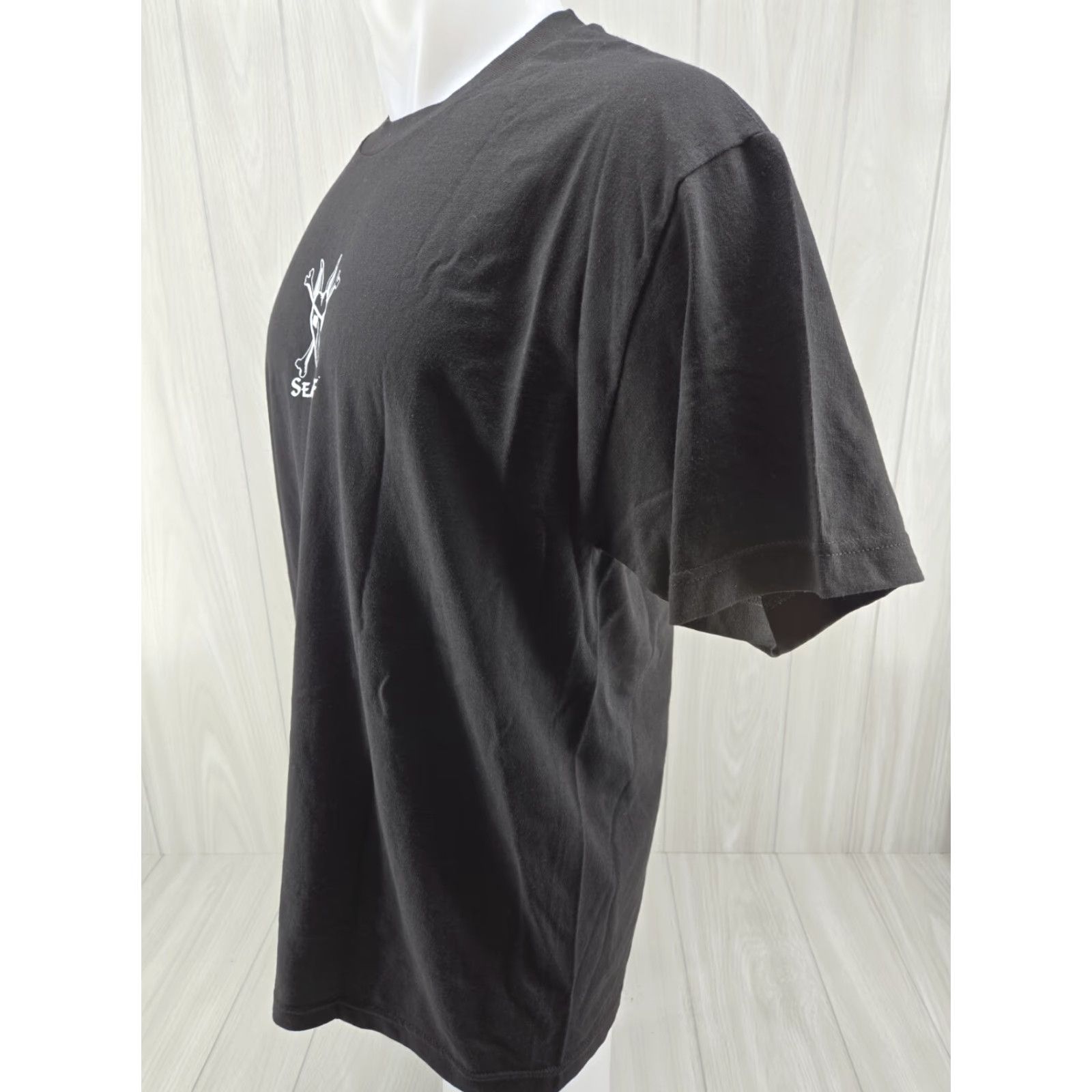 Vintage VINTAGE Alstyle Sea Wolf T-Shirt Black Pirate's Cove Monterey CA Booty Surrender Crew Neck Short Sleeve Men's LRG Cotton Logo Size US L / EU 52-54 / 3 - 4 Thumbnail