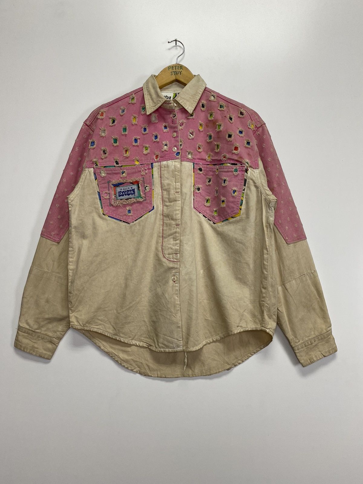 Japanese Brand × Vintage Damage Button Jacket Size US M / EU 48-50 / 2 - 2 Thumbnail