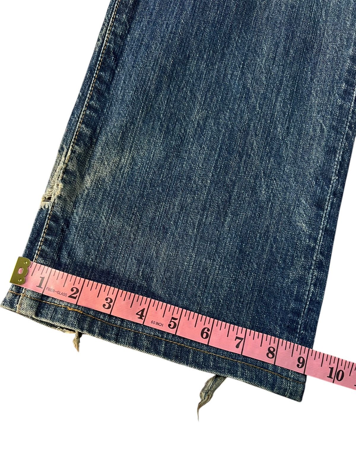 Edwin × If Six Was Nine × Le Grande Bleu (L.G.B.) 💥BAGGY💥VINTAGE EDWIN 503S DISTRESS MUD WASH JEANS Size US 31 - 17 Thumbnail