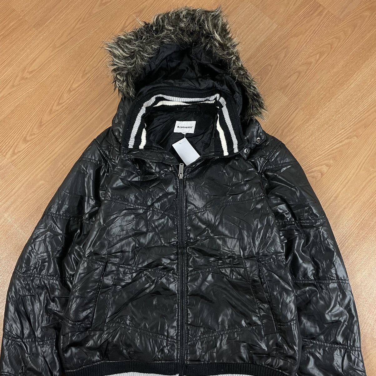 14th Addiction × If Six Was Nine × Le Grande Bleu (L.G.B.) Converse Fur Down Jacket Ifsixwasnine Lgb Style Size US L / EU 52-54 / 3 - 5 Thumbnail