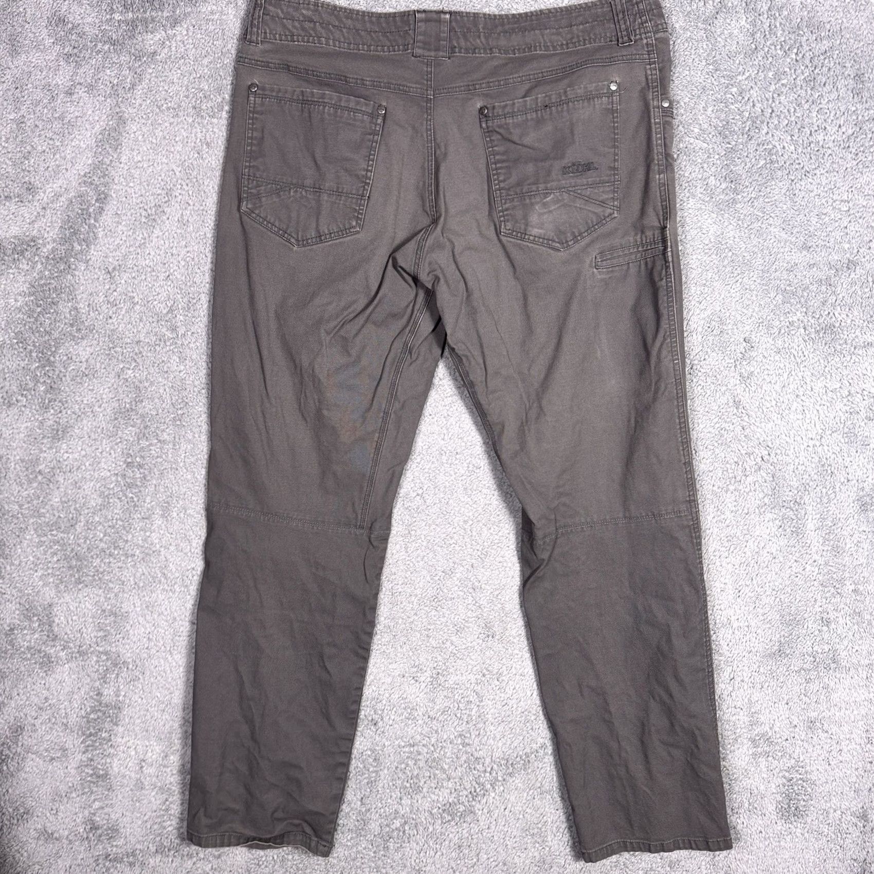 Vintage VINTAGE Kuhl Jeans Mens 36x30 Straight Canvas Hiking Patina Dye 5114 Size US 36 / EU 52 - 4 Thumbnail