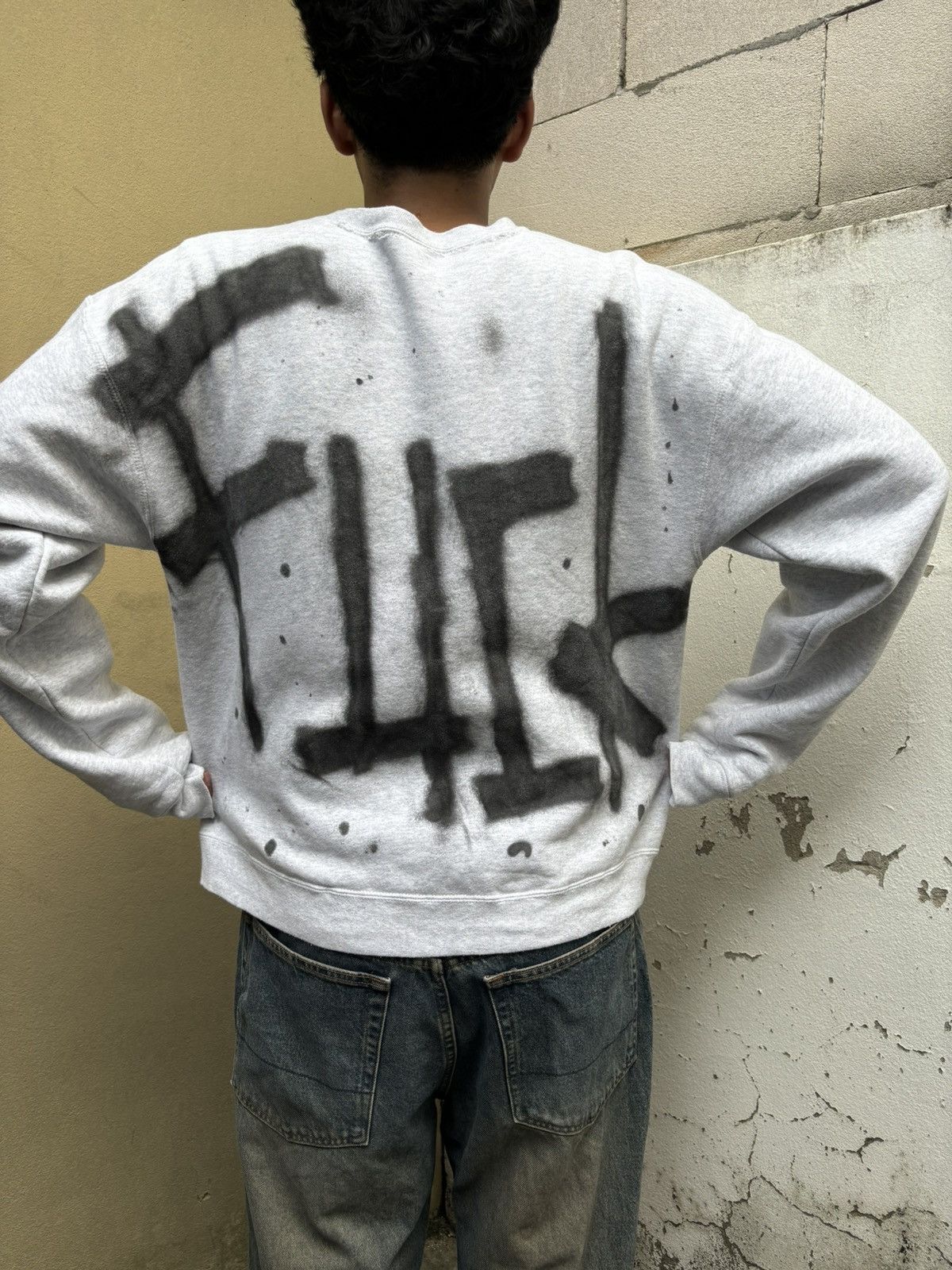 Vintage FUCK I ❤️ usa Sweatshirt Size US XL / EU 56 / 4 - 2 Thumbnail