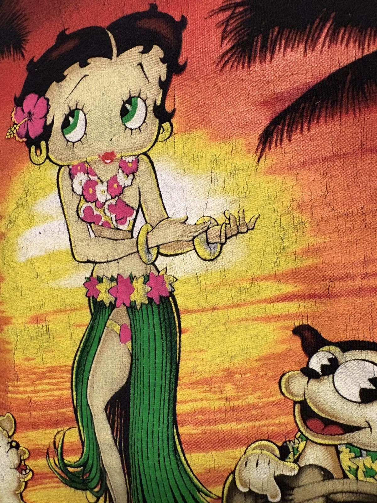 Vintage Vintage Betty Boop Tshirt Y2k Hawaii Hula Boop Surf Grail Size US M / EU 48-50 / 2 - 5 Thumbnail