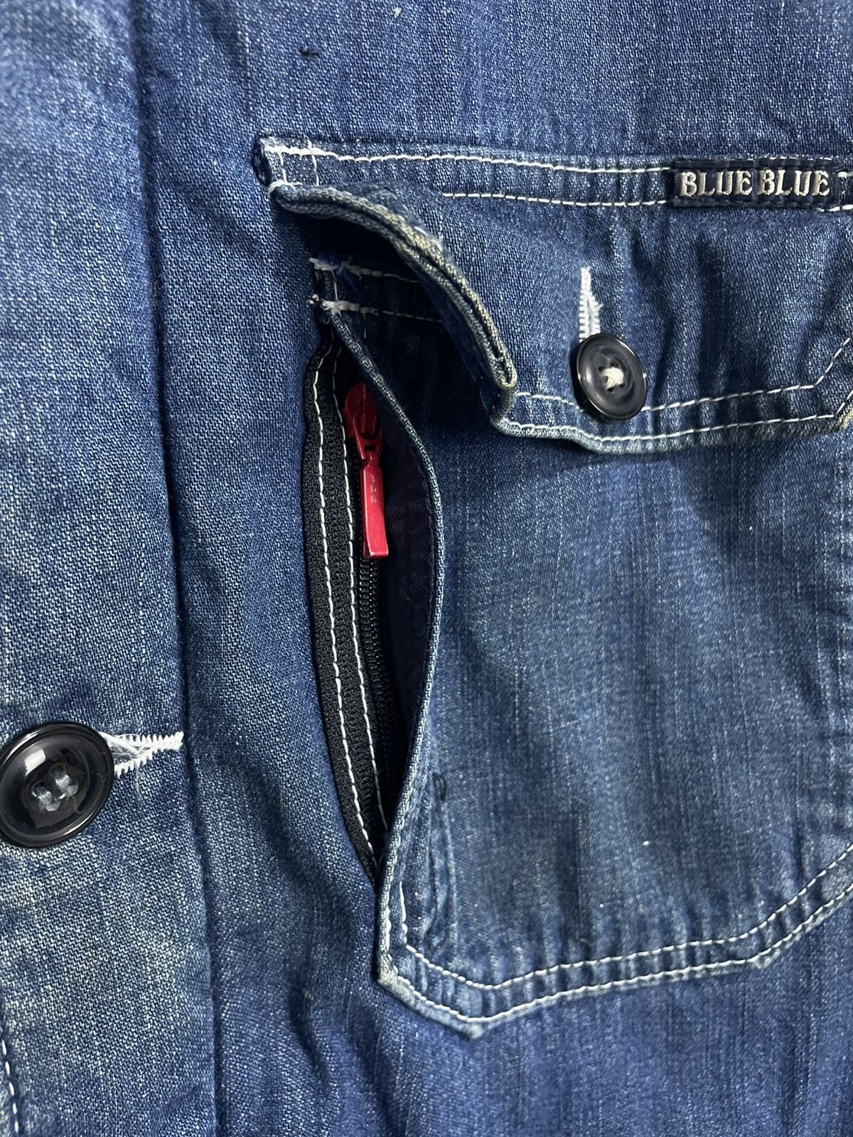 Blue Blue Japan Blue Blue Japan Chore Denim Jacket Size US L / EU 52-54 / 3 - 3 Thumbnail