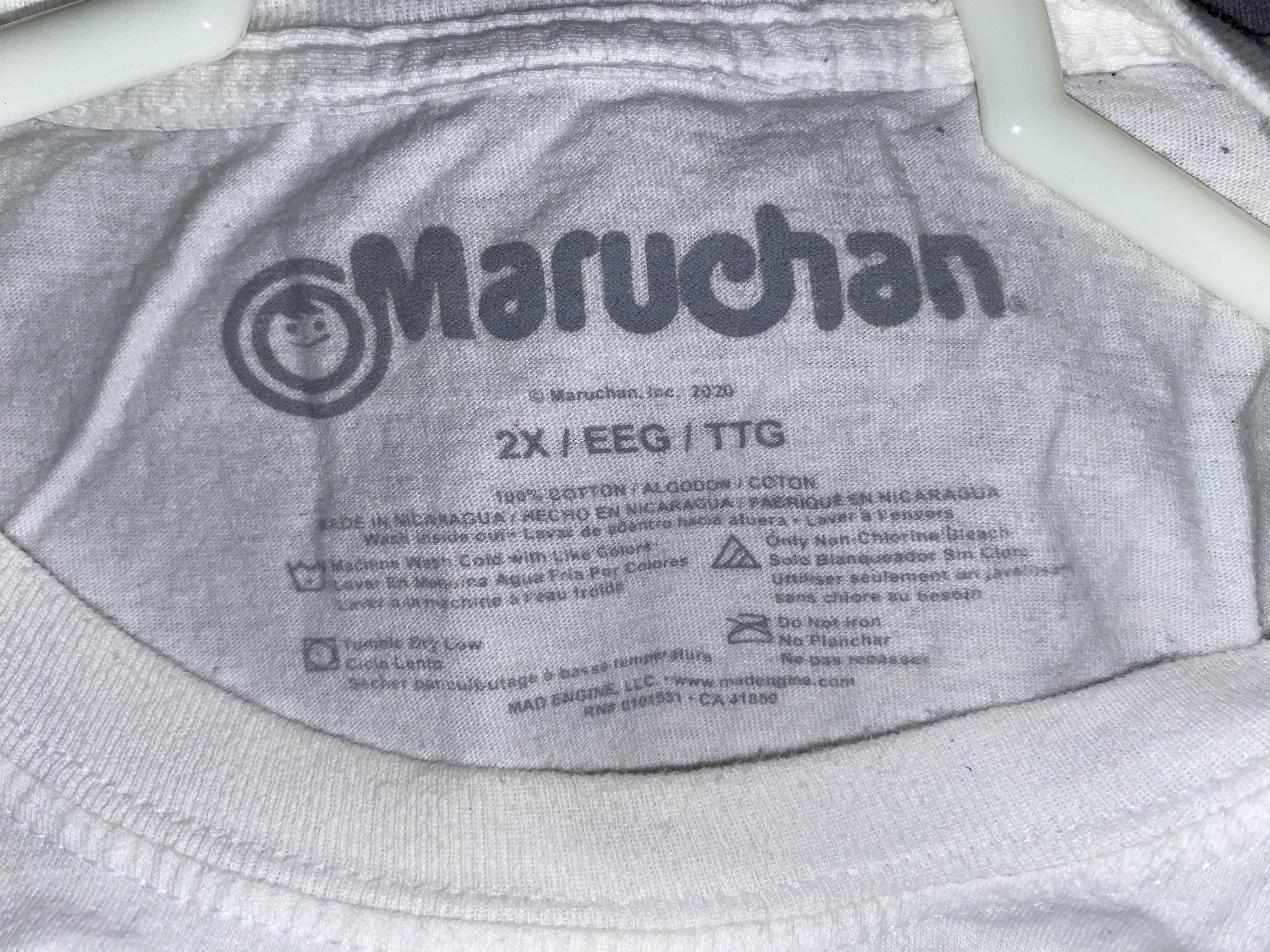 Mad Engine MARUCHAN Instant Lunch RAMEN Noodle tee T shirt Cup soup Lol Size US XXL / EU 58 / 5 - 4 Thumbnail