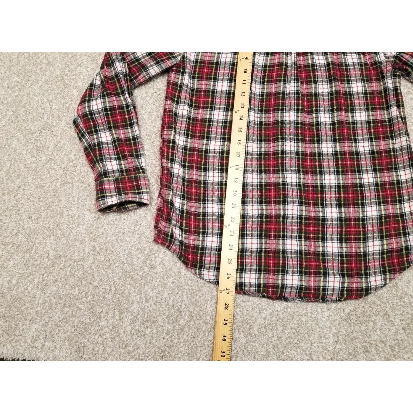 Basic Editions Basic Editions Flannel Shirt Mens Small Red Black Plaid 100% Cotton Long Sleeve Size US S / EU 44-46 / 1 - 6 Thumbnail