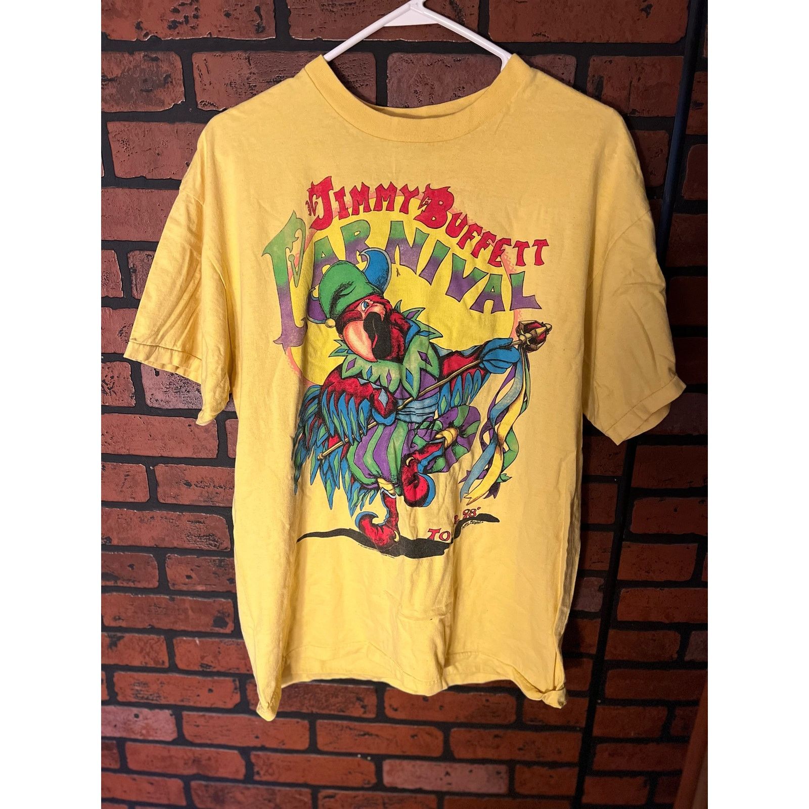 Anvil Jimmy Buffett Carnival Tour Shirt Vintage 1998 size large Size US L / EU 52-54 / 3 - 1 Thumbnail