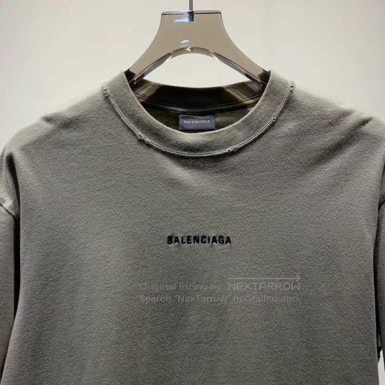 Balenciaga Balenciaga Chest Embroidered Letter Short Sleeve Size US XS / EU 42 / 0 - 3 Thumbnail