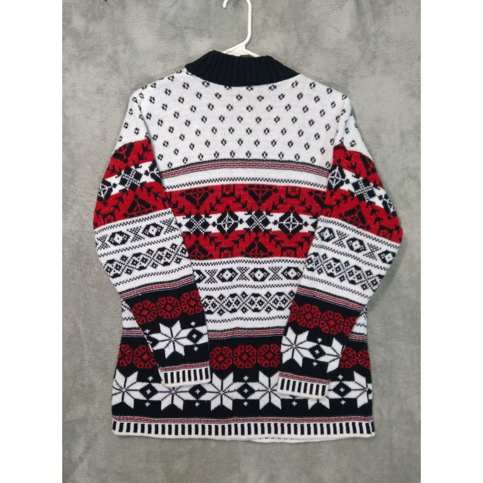 Vintage VINTAGE Nordic Fair Isle Pullover Sweater Womens S White USA Grandmacore Pullover - Act 3 Size S / US 4 / IT 40 - 2 Thumbnail