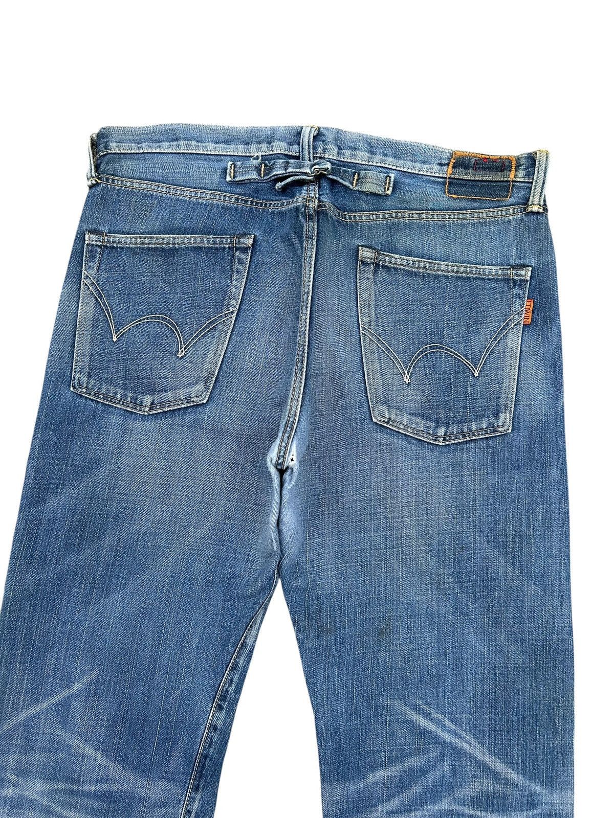Kapital Buckle Back Vintage Edwin Selvedge Distressed Denim Jeans Size US 37 - 11 Thumbnail