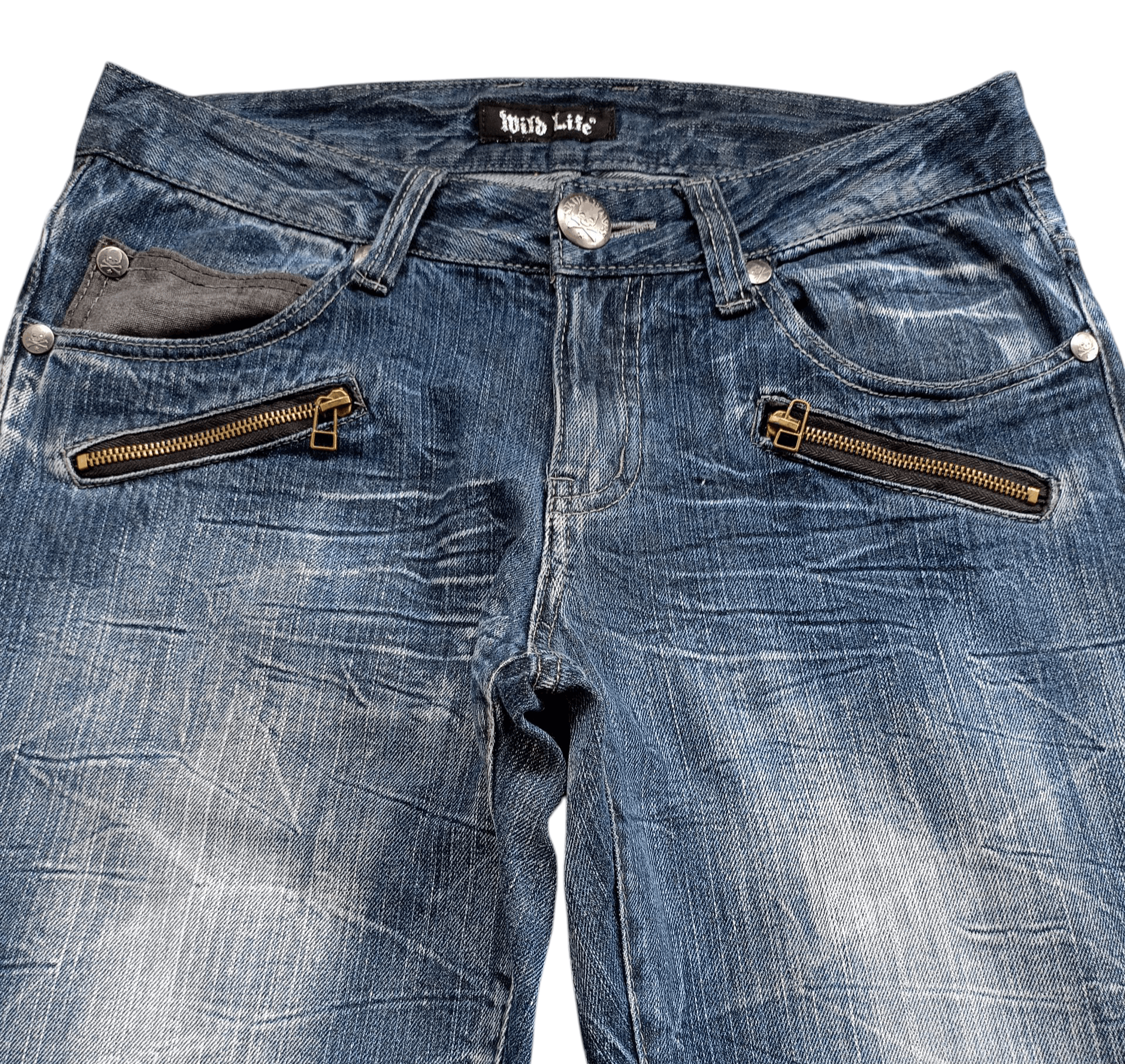 Japanese Brand 2000s Mild Life Flared Denim Pants style ifsixwasnine Lgb Size US 32 / EU 48 - 3 Thumbnail