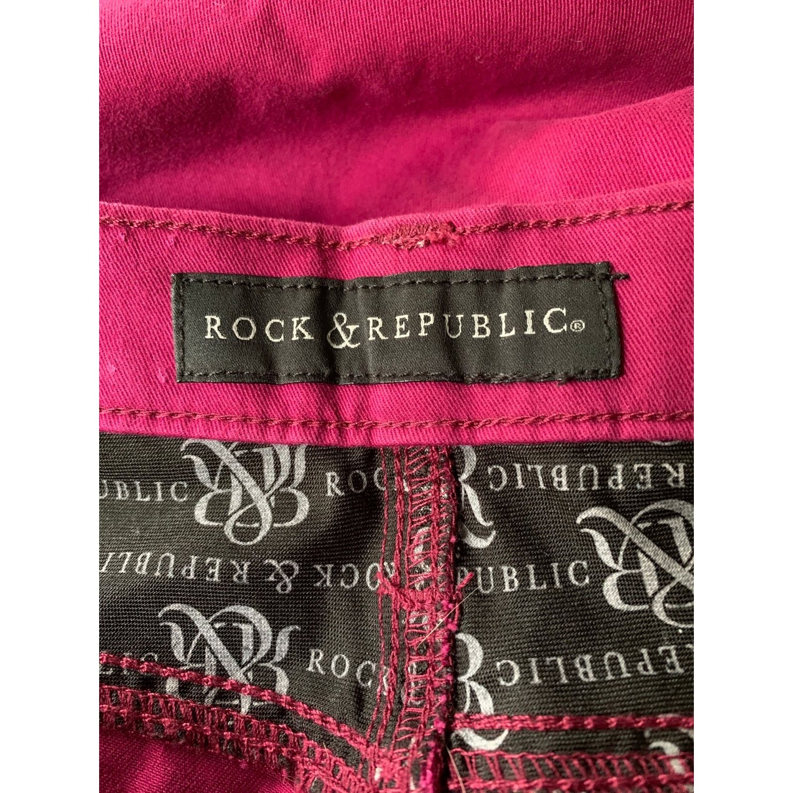 Rock & Republic Rock & Republic Mid Rise Jeans stretch straight leg Women 12 Size 34" / US 12 / IT 48 - 5 Thumbnail