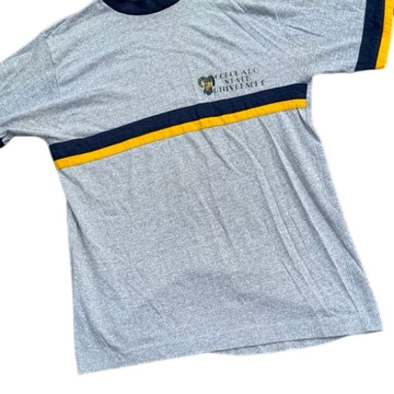 Champion 70s Champion Blue Bar Ringer T-Shirt Colorado State Rams L Size US L / EU 52-54 / 3 - 4 Thumbnail