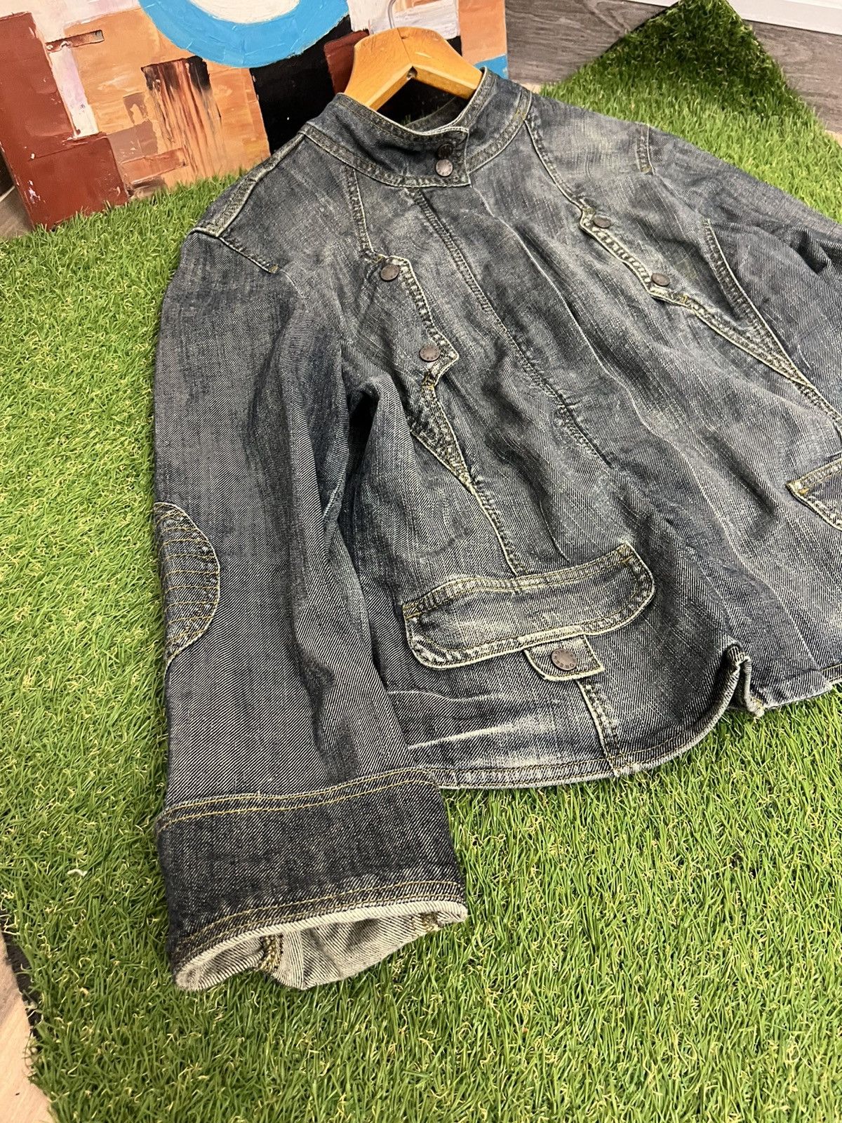 Vintage Vintage Avant Garde Opium y2k Moto Bomber Jacket Size M / US 6-8 / IT 42-44 - 5 Thumbnail