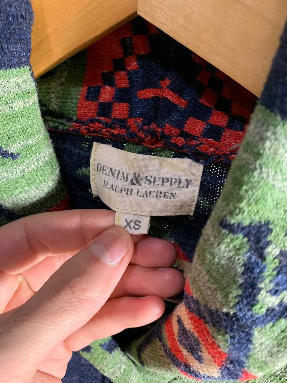 Denim & Supply Ralph Lauren × Vintage VERY RARE DENIM AND SUPPLY BY RALPH LAUREN CARDIGAN KNIT 90s Size S / US 4 / IT 40 - 6 Thumbnail