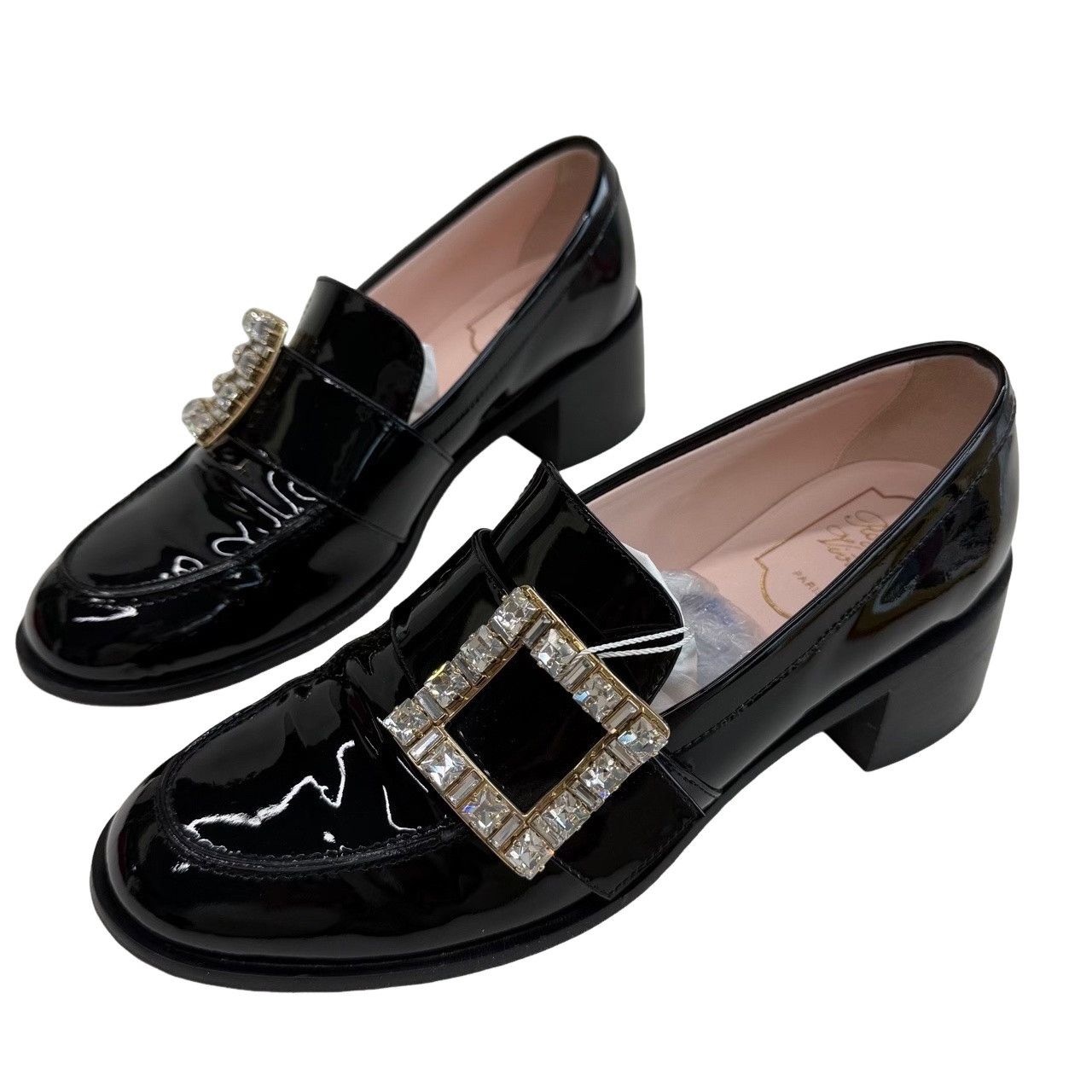 Roger Vivier Roger Vivier Crystal Buckle Patent Loafers Size 38.5 Size US 8.5 / IT 38.5 - 1 Thumbnail