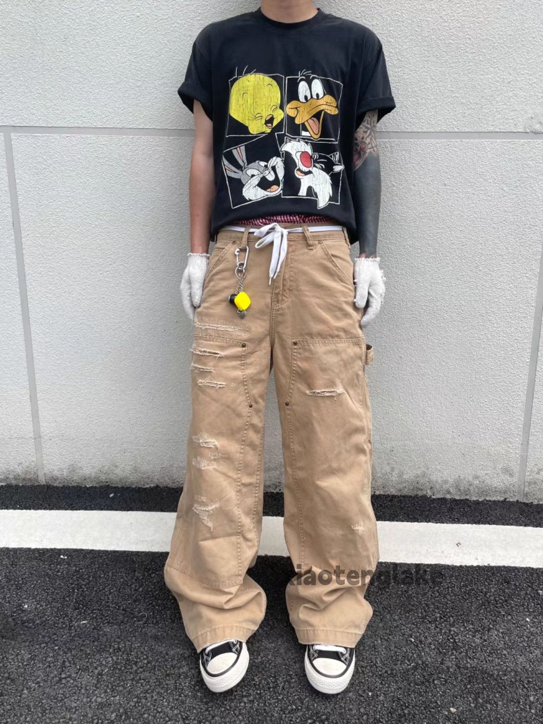 Vintage Unisex outdoor utility loose baggy hiphop work pants Size US 32 / EU 48 - 6 Thumbnail