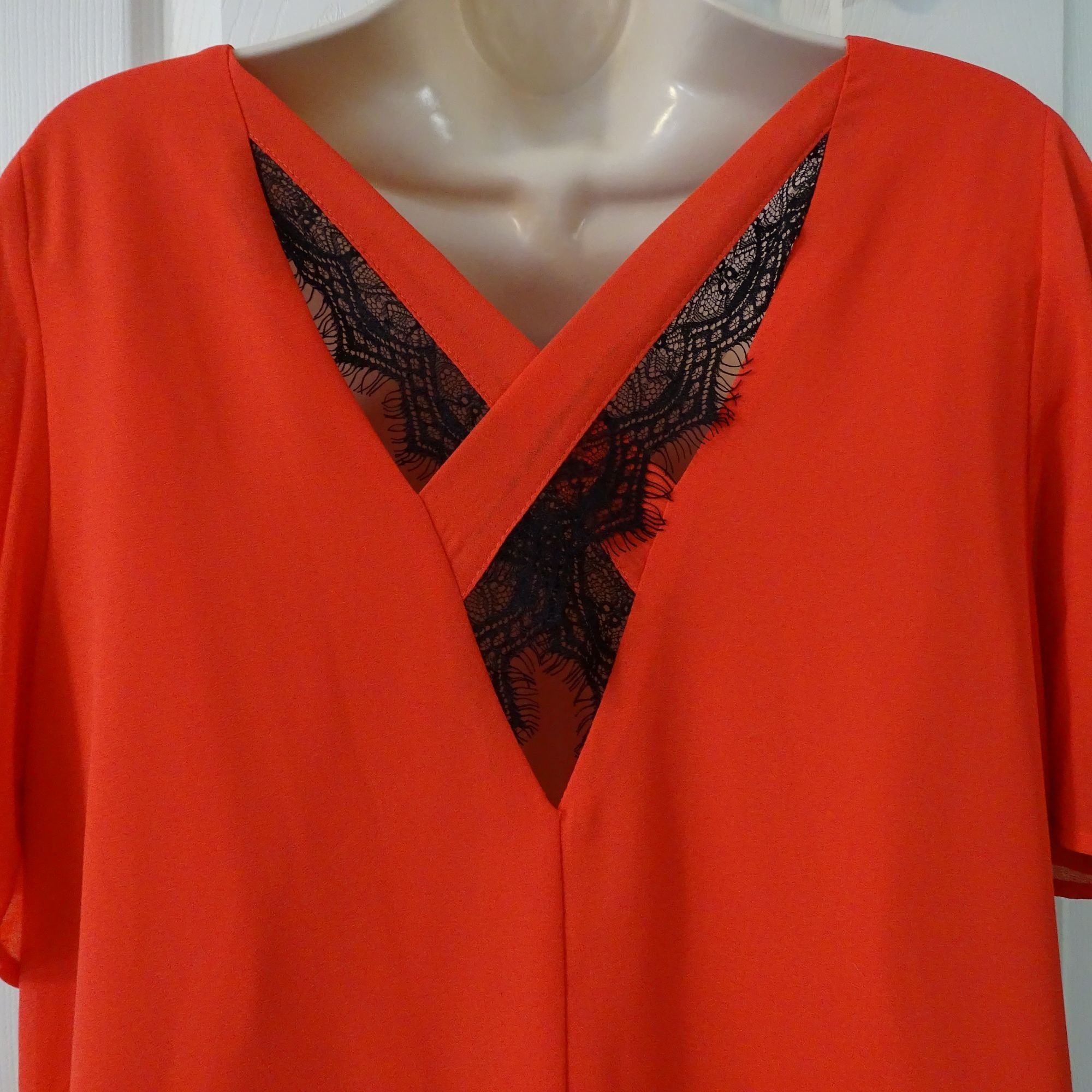 Other Ya Los Angeles Orange Flutter Sleeve Shift Dress Size L Size L / US 10 / IT 46 - 7 Thumbnail