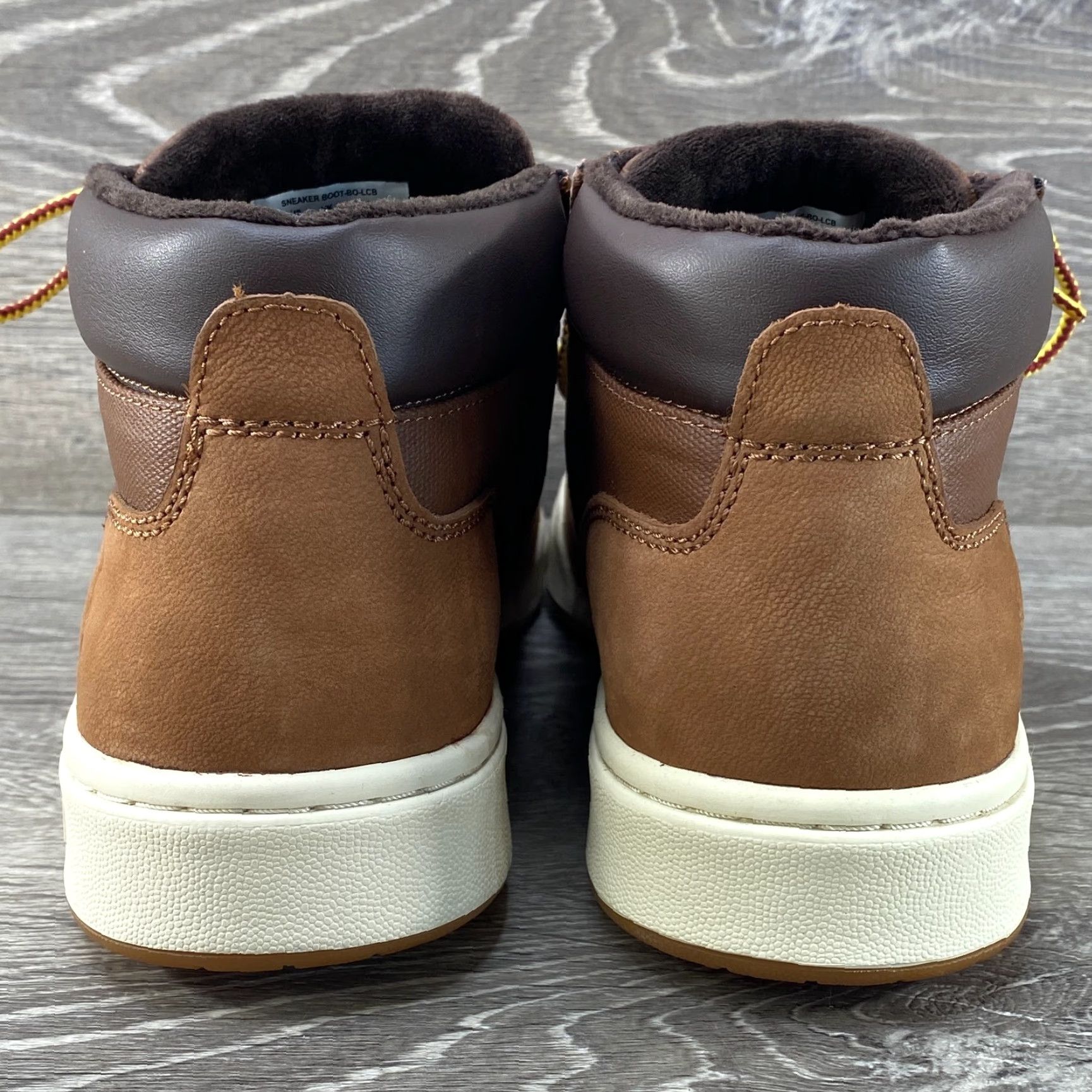 Polo Ralph Lauren Polo Ralph Lauren Mens 8 Brown Ankle Boot Sneaker Nubuck Leather Canvas Lace Up Shoe Boots Size US M / EU 48-50 / 2 - 6 Thumbnail