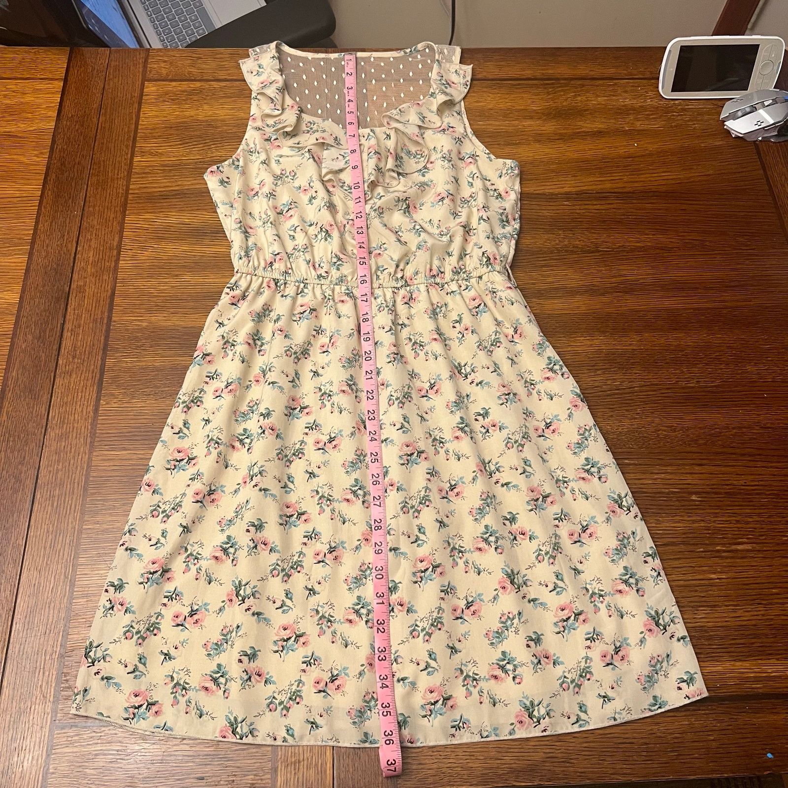 Other NWT Maurices Lightweight Mesh Ruffle Dress Medium Floral Size M / US 6-8 / IT 42-44 - 11 Thumbnail