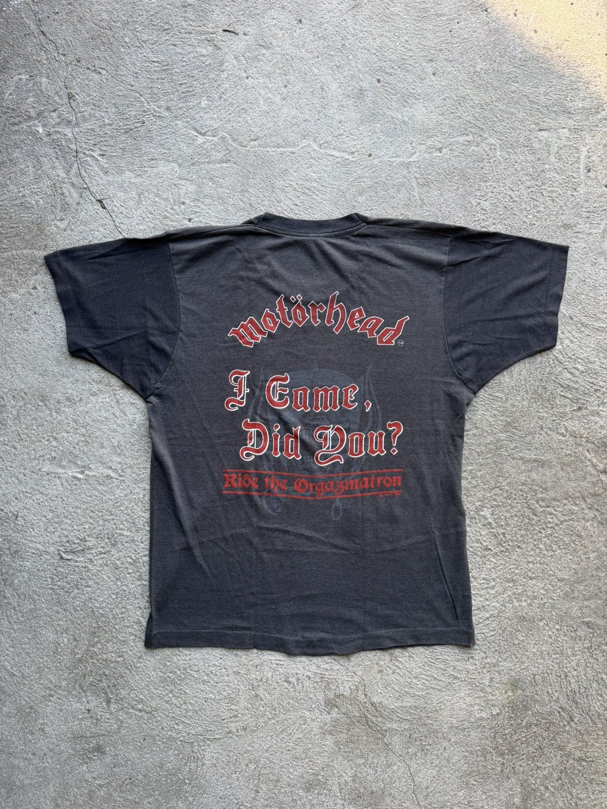Band Tees 80s Motörhead Orgasmatron 1986 Vintage Tour Tee | Size L Size US L / EU 52-54 / 3 - 3 Thumbnail