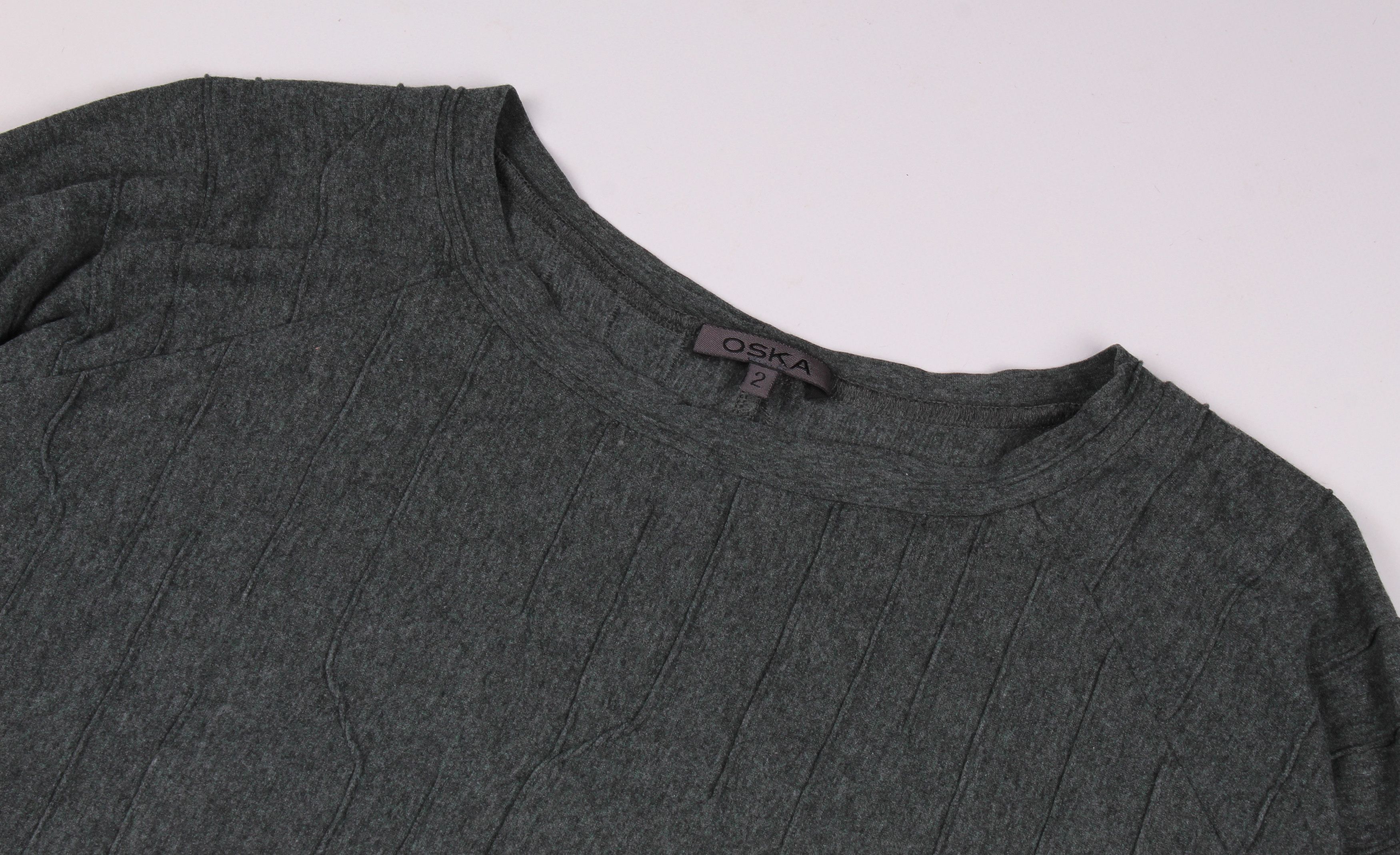 Japanese Brand Oska Avant Garde Textured Oversized Long Sleeve Tee Size M / US 6-8 / IT 42-44 - 2 Thumbnail