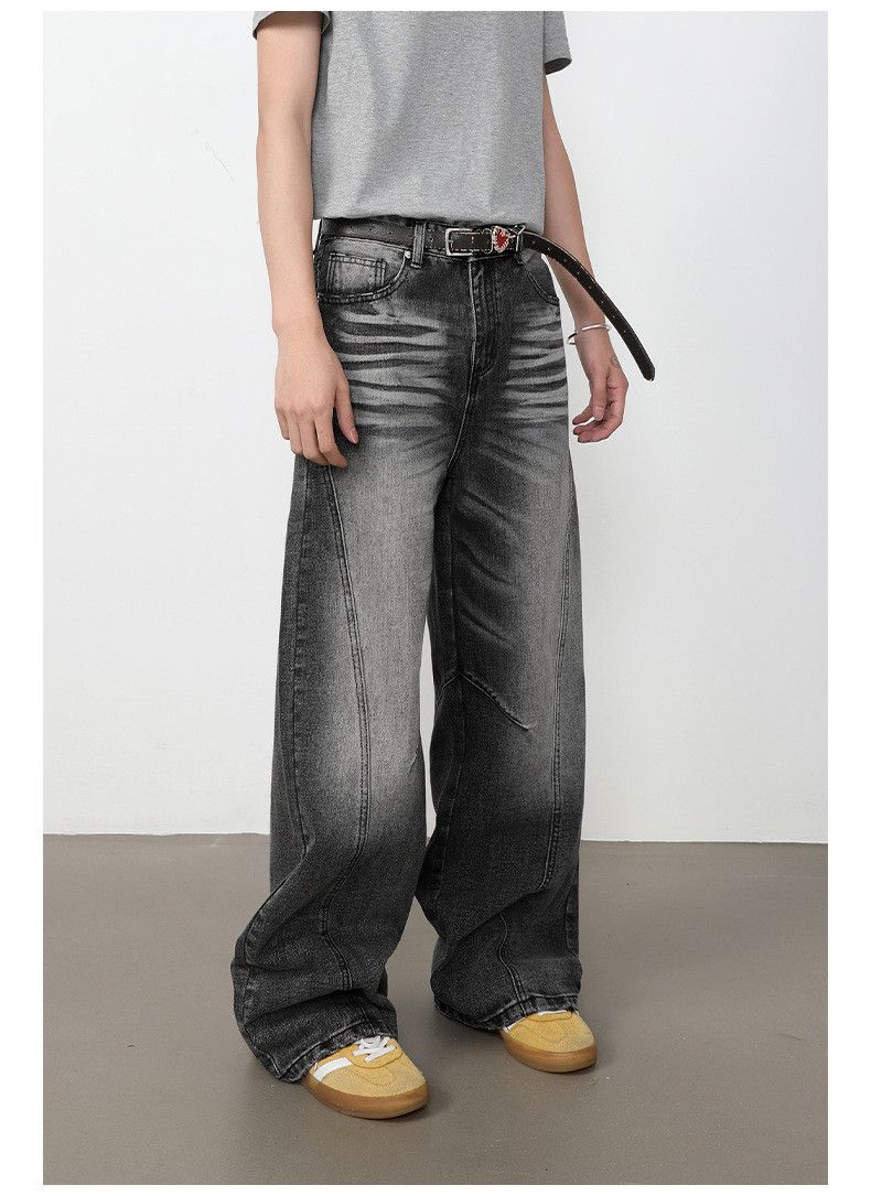 Vintage Men's American Retro Washed & Distressed Patchwork Jeans Size US 32 / EU 48 - 4 Thumbnail