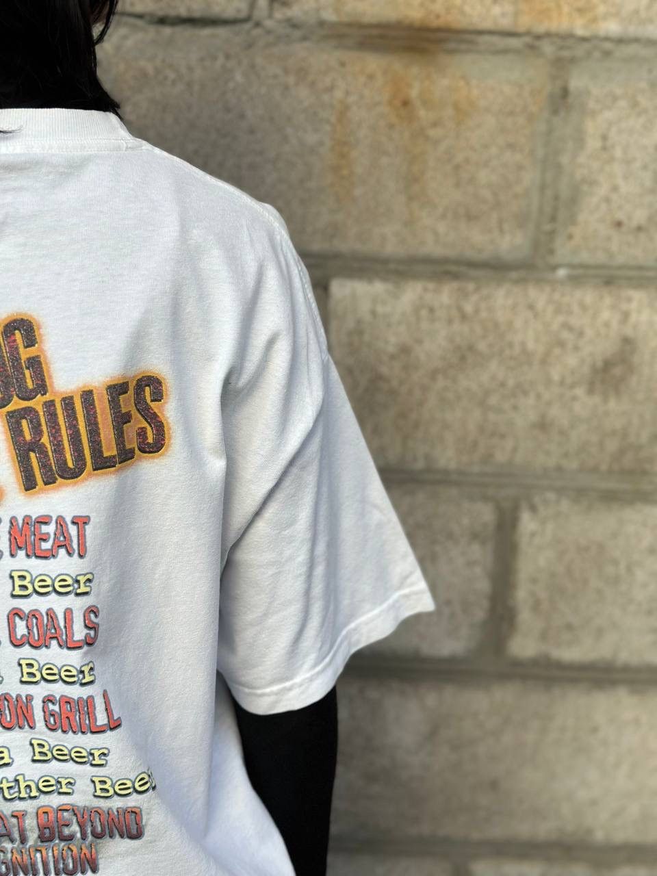 Big Dogs VTG Adult Big Dog Barbeque Rules T-shirts 2001 Sport-wear Size US L / EU 52-54 / 3 - 9 Thumbnail