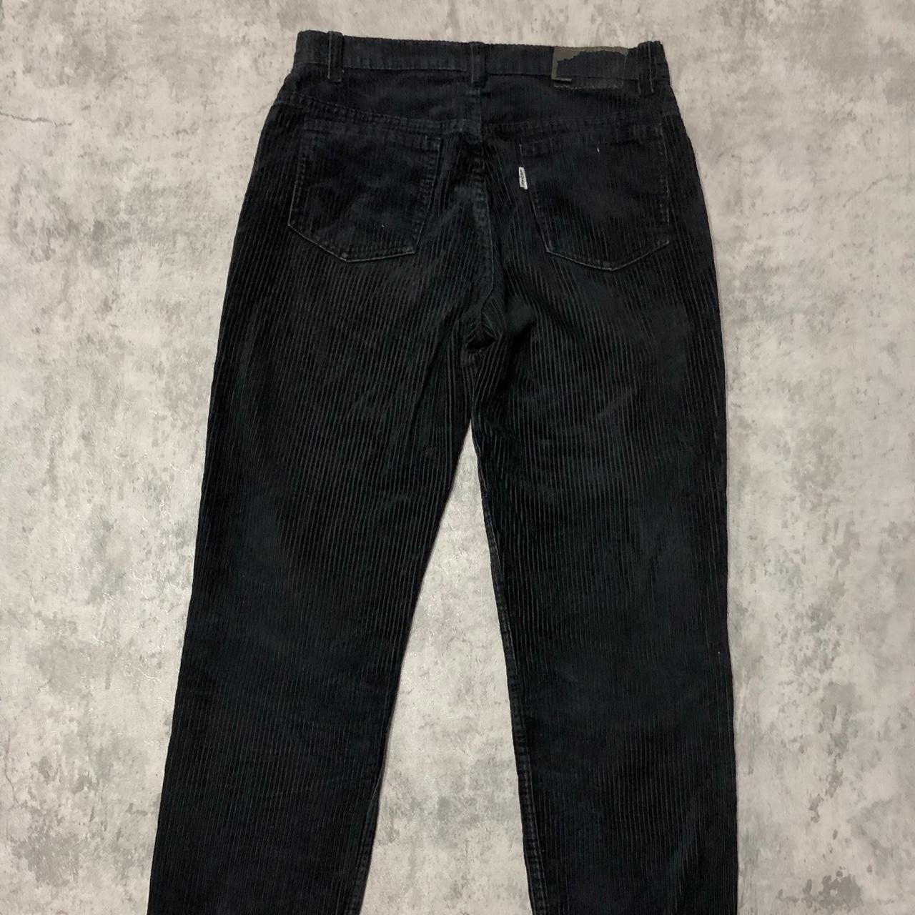 Other L? Black corduroy straight leg pants #punkrock #grungevibes Size US 34 / EU 50 - 3 Thumbnail