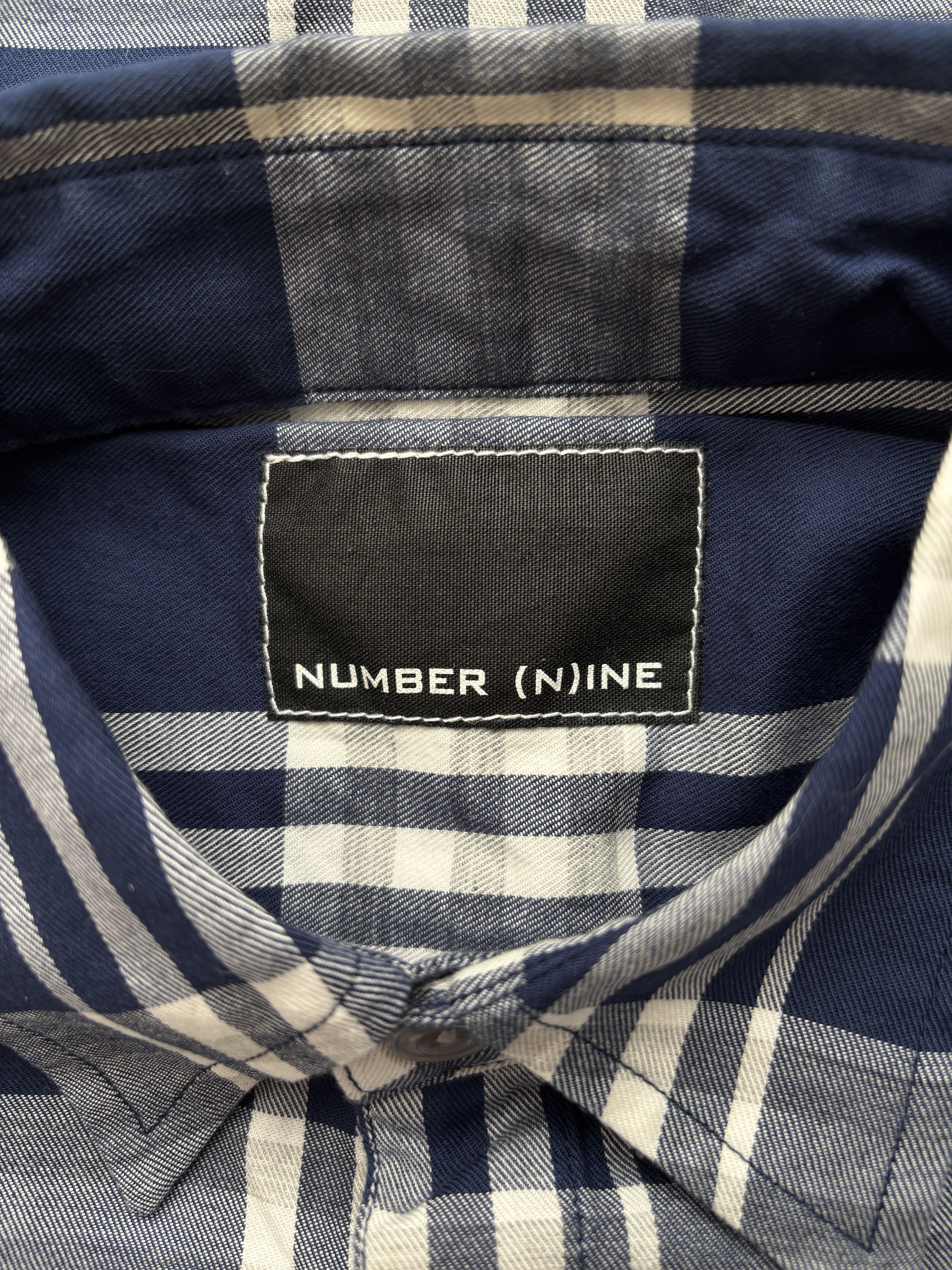 Number (N)ine ⚡️QUICK SALE⚡️Number (N)ine Blue & White Short Sleeve Shirt Size US M / EU 48-50 / 2 - 3 Thumbnail