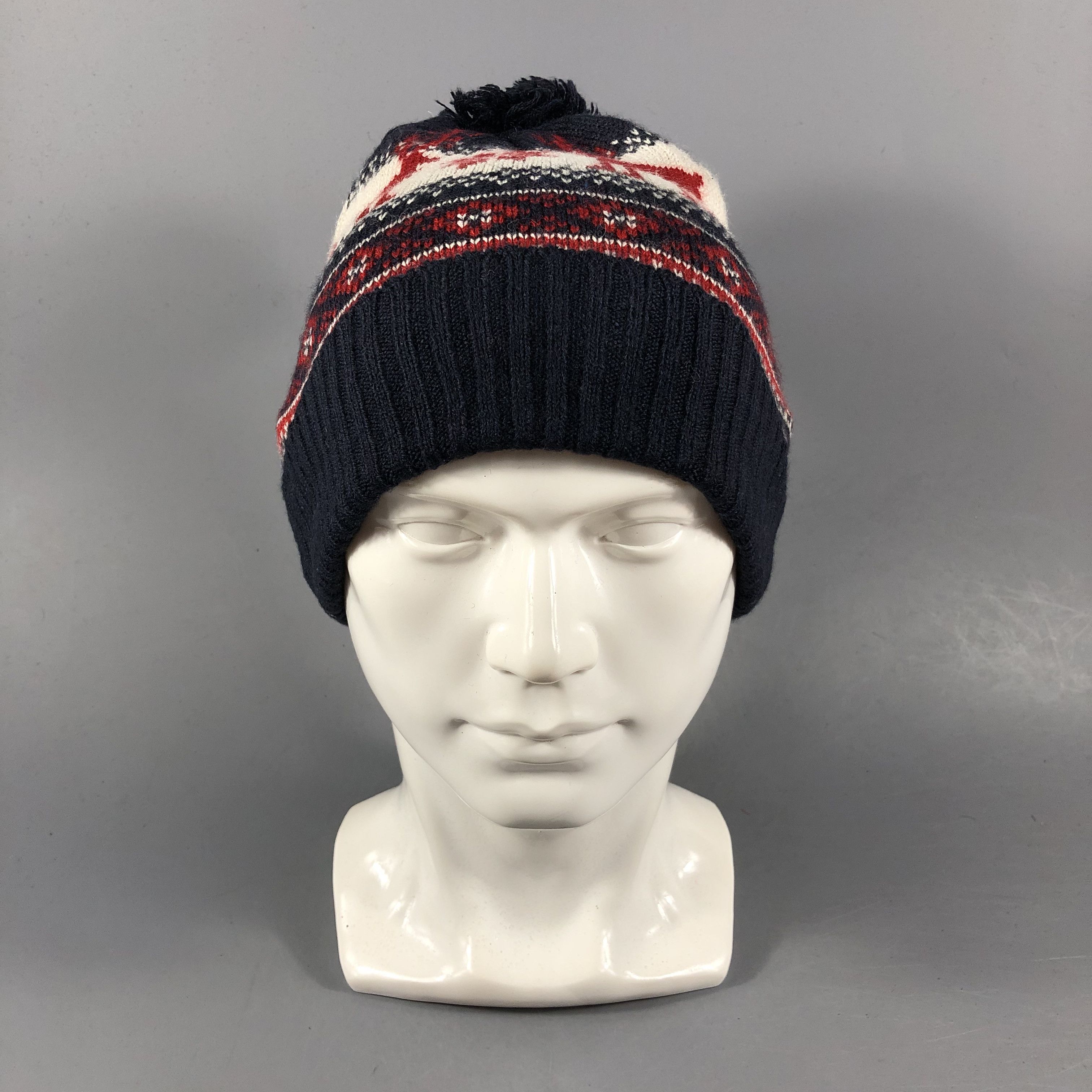 Uniqlo Uniqlo Fair Isle Bobble Beanie Snowcap Snow Hat B1041 Size ONE SIZE - 1 Thumbnail
