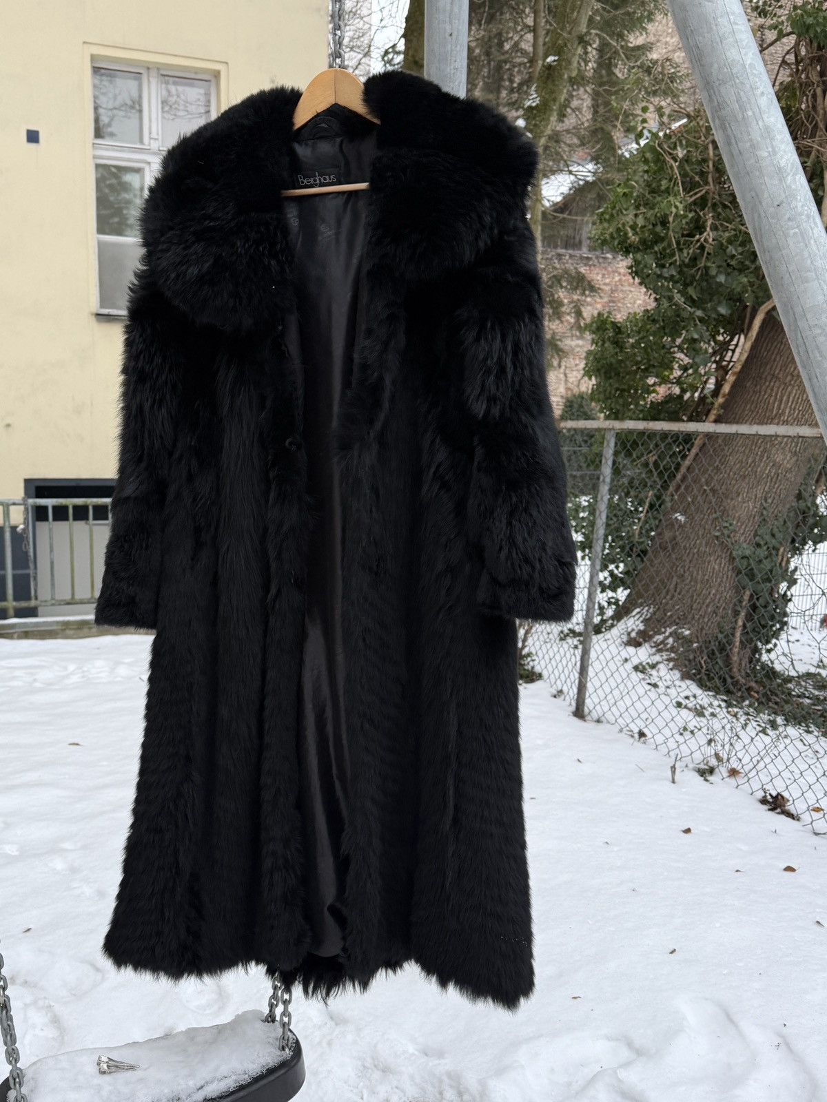 Other Long Vintage fur coat with a large collar Size XL / US 12-14 / IT 48-50 - 6 Thumbnail