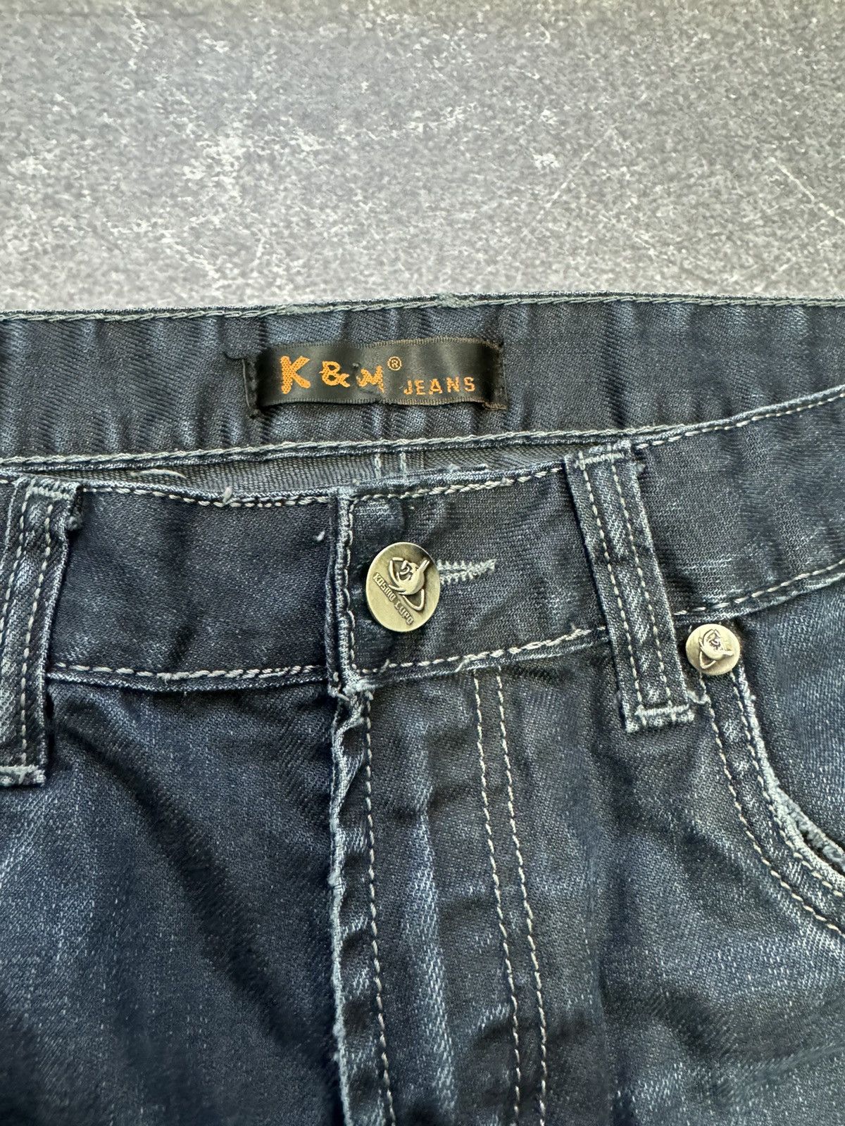 Japanese Brand Avant Garde Japanese Style Ed Hardy Kosmo Lupo Jeans Size US 31 - 9 Thumbnail