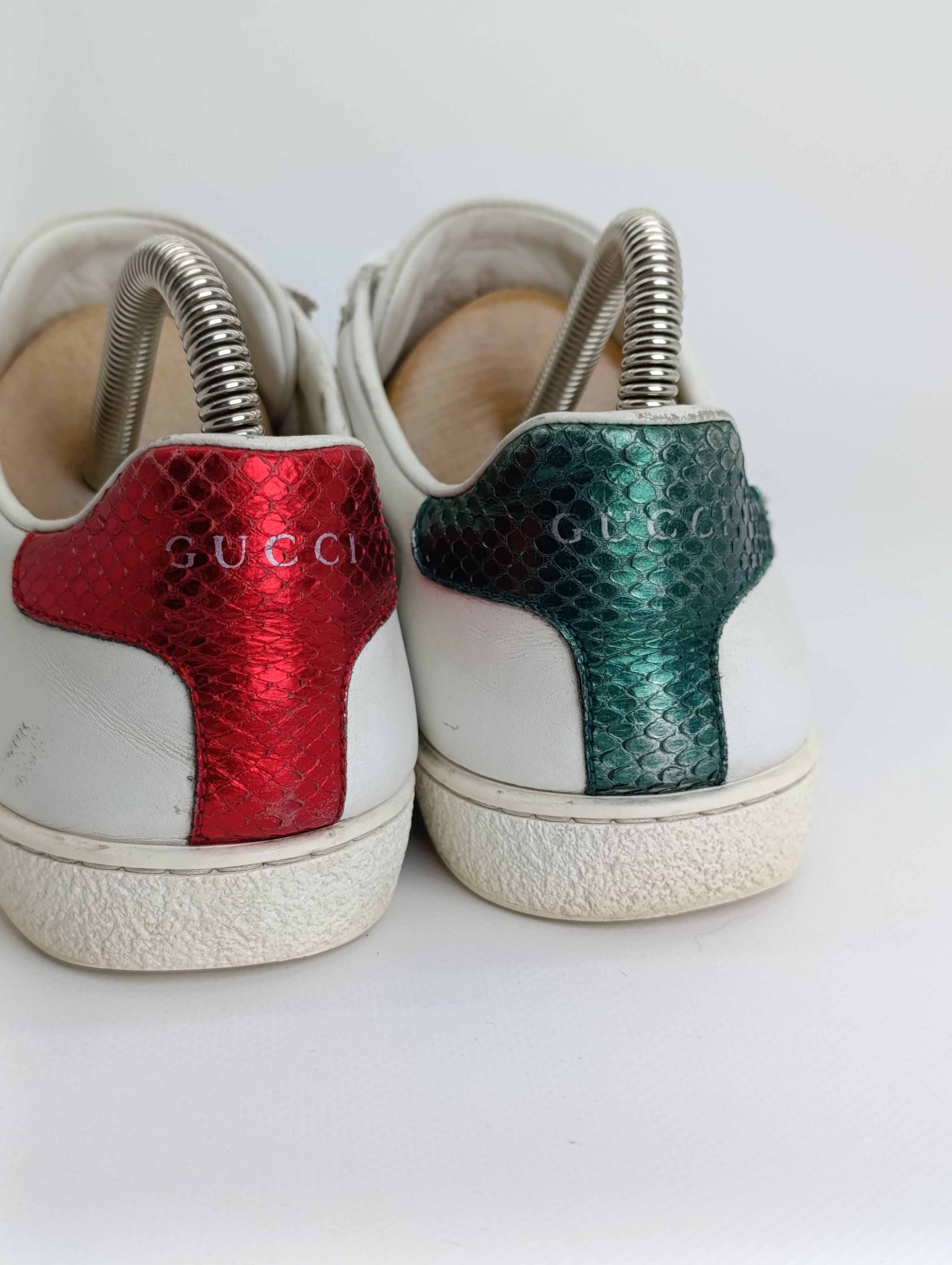 Gucci GUCCI ACE HEART DAGGER LEATHER SHOES EMBROIDERED SNEAKERS Size US 7 / IT 37 - 11 Thumbnail