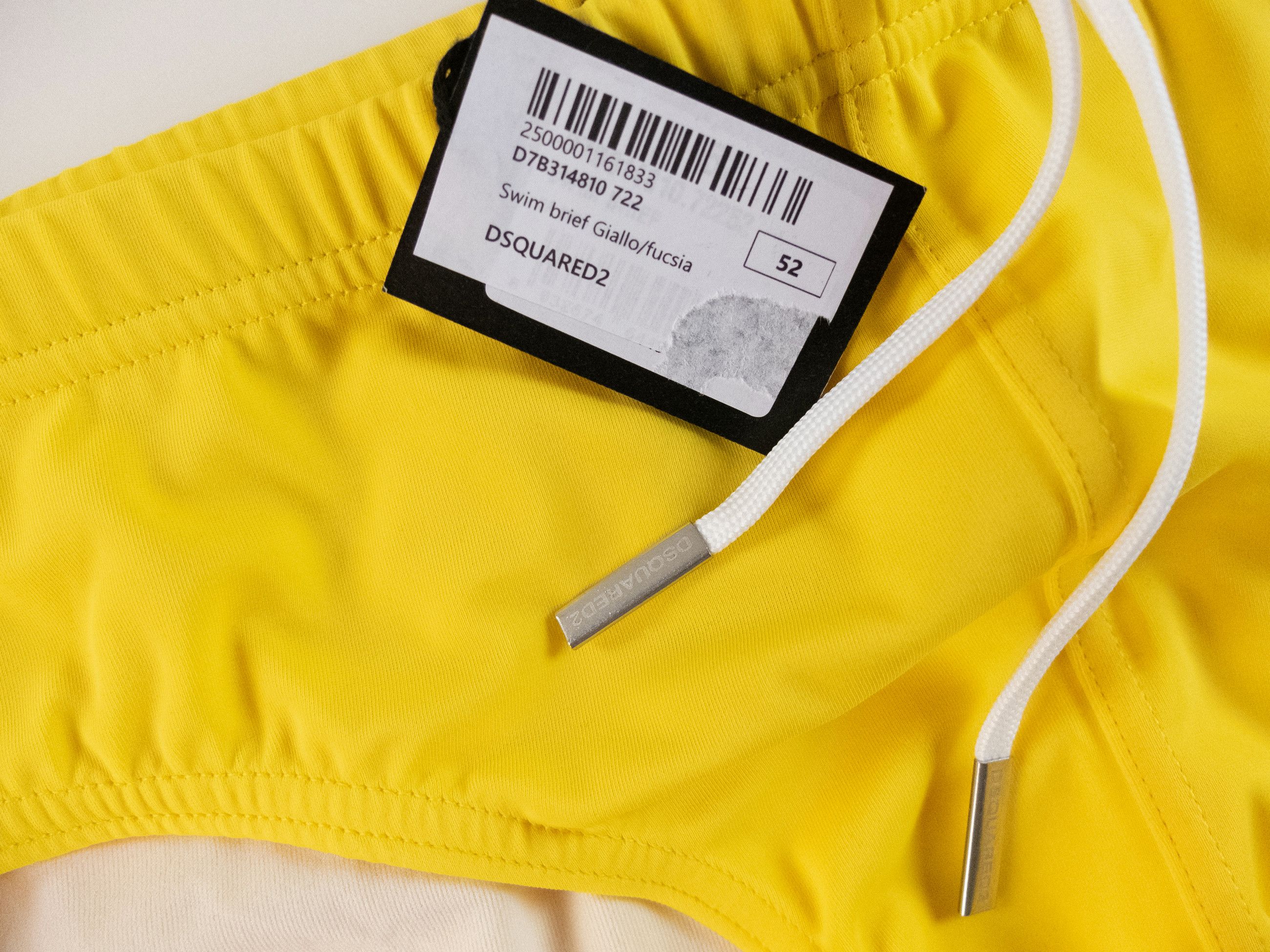 Dsquared2 DSQUARED2 yellow & pink logo print swim briefs 52 XL Size US 36 / EU 52 - 3 Thumbnail