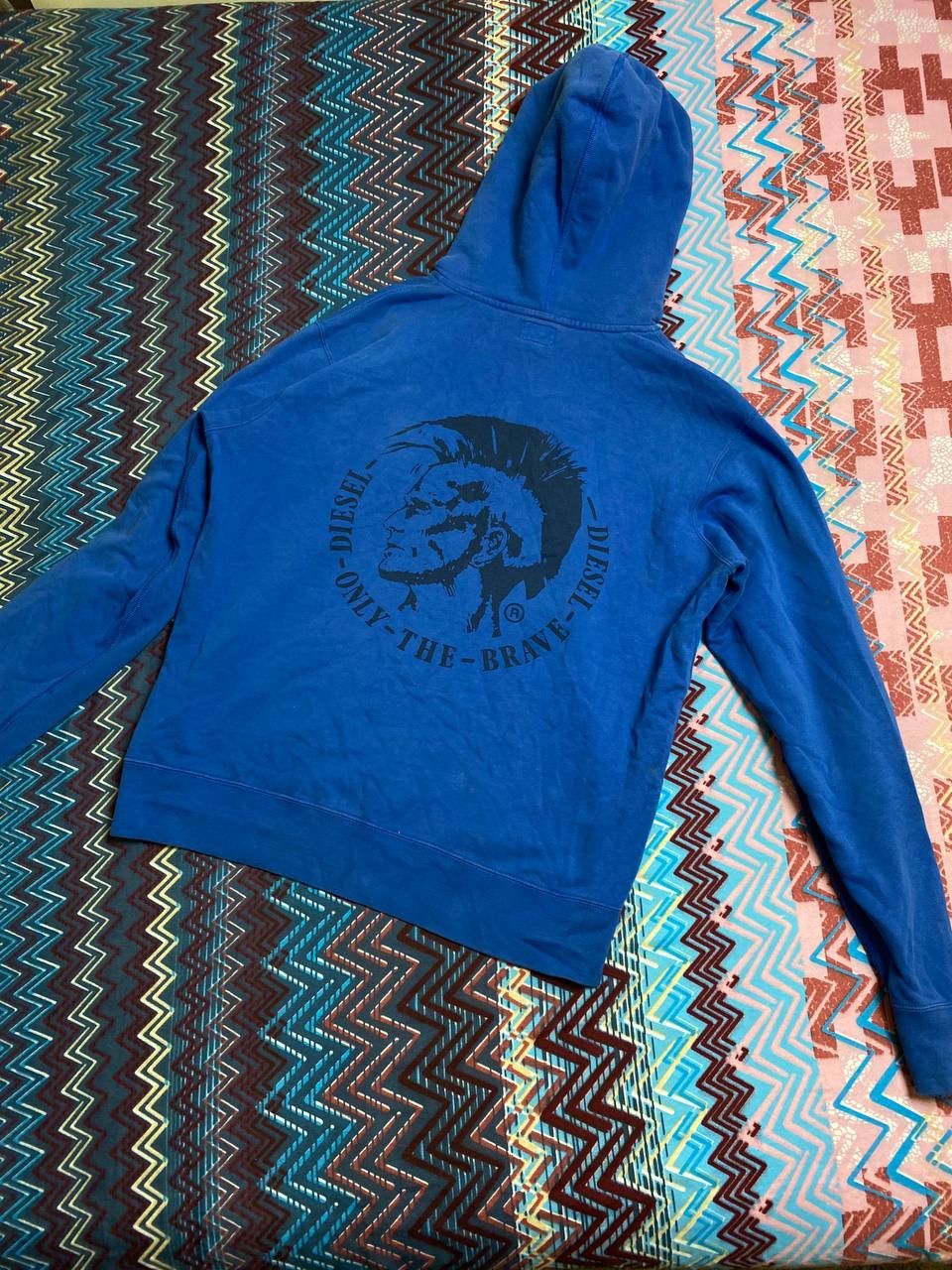 Diesel × Vintage Vintage 90s Diesel Big Logo black hoodie avantgarde Size US XL / EU 56 / 4 - 12 Thumbnail