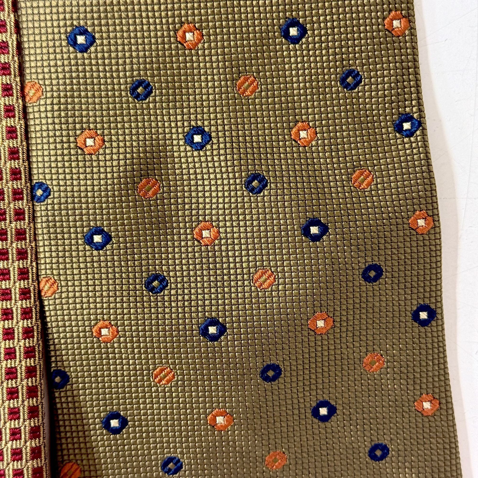 Brooks Brothers 6 pc Designer MODERN Woven Silk 3D GEOMETRIC Necktie Lot Size ONE SIZE - 6 Thumbnail