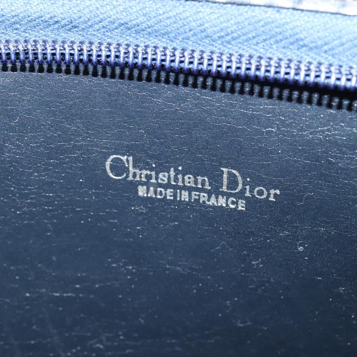 Dior DIOR Trotter Canvas Shoulder Bag Navy Gold Size ONE SIZE - 10 Thumbnail
