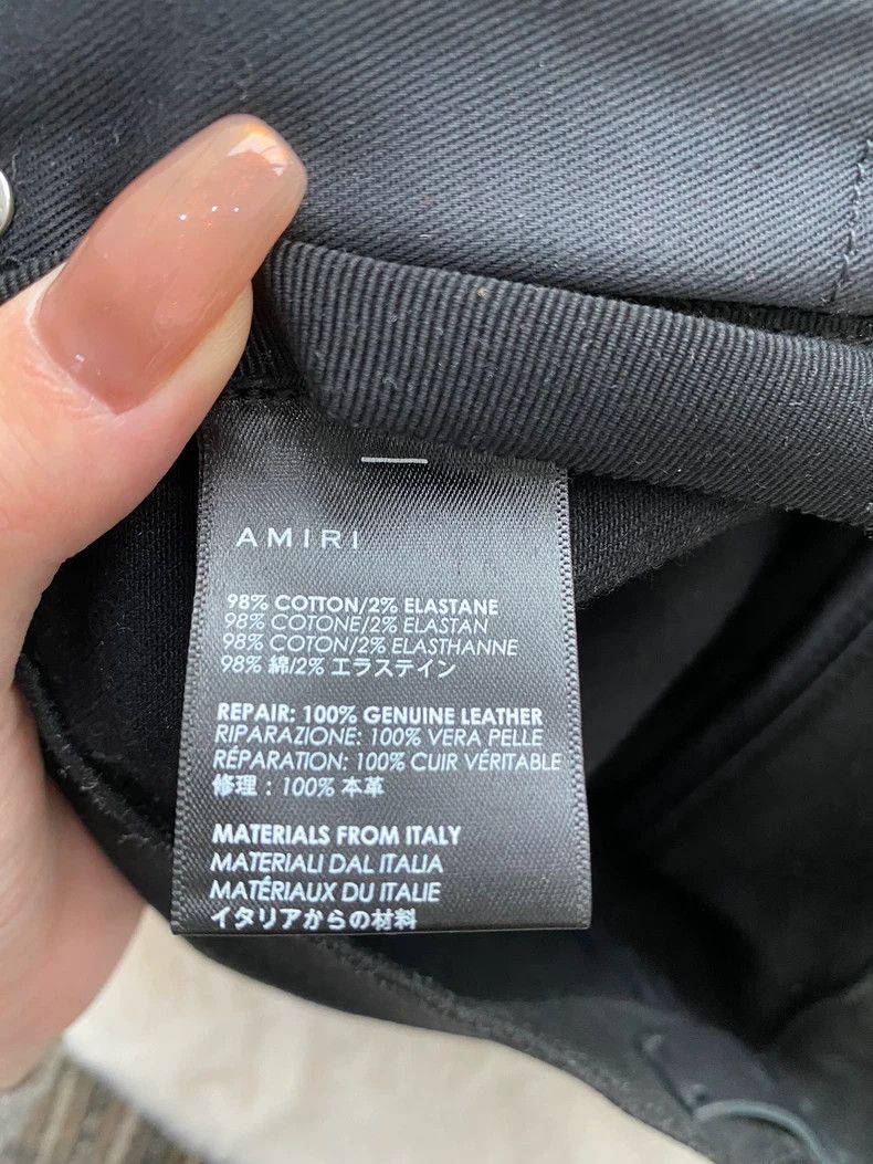 Amiri Amiri Wax Black Glitter mx2 Jean Size US 33 - 4 Thumbnail