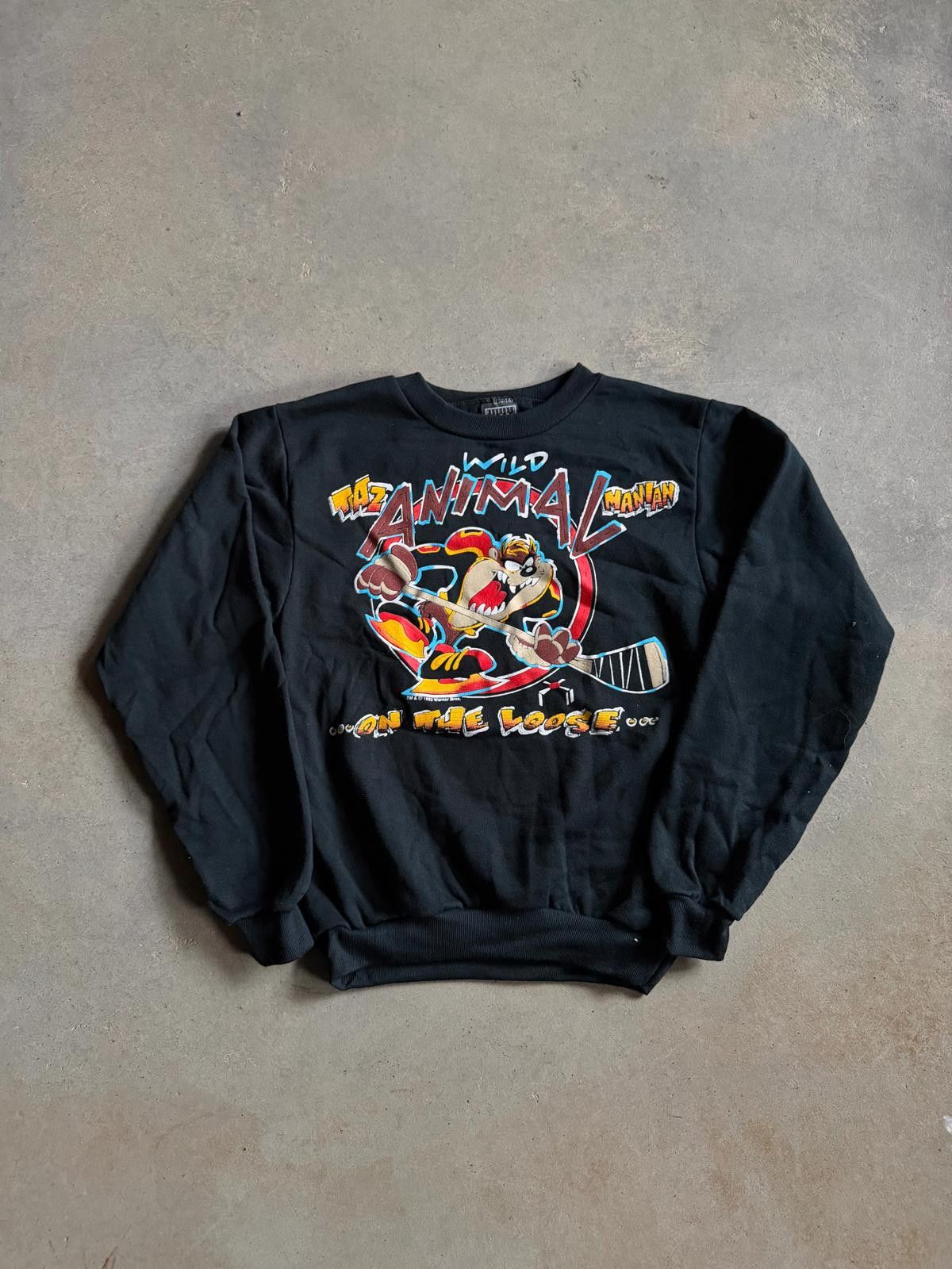 Disney VTG Taz Tasmanian Devil Sweatshirt Sz Yth L Size US 28 / EU 44 - 1 Thumbnail