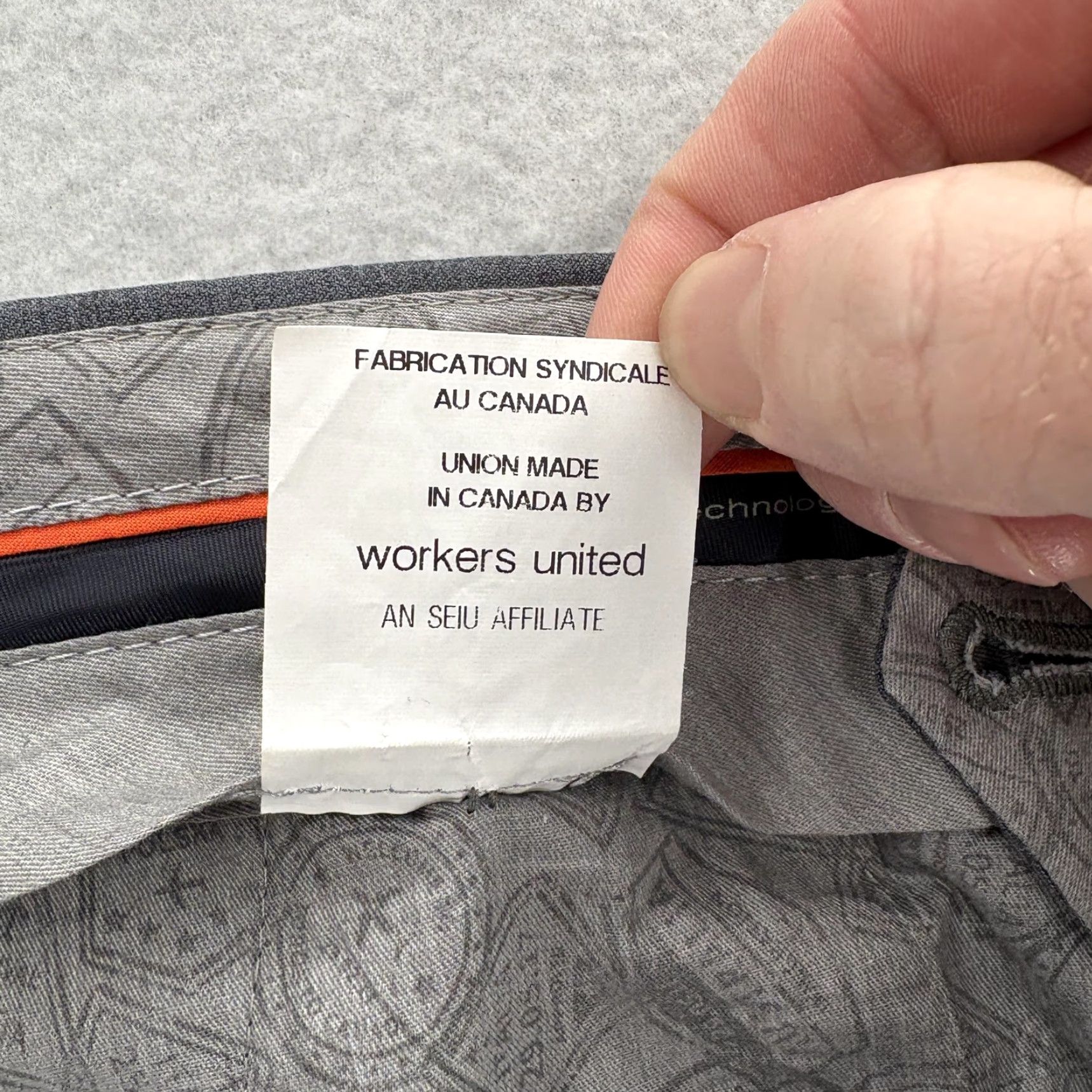 Vintage Riviera Jack Victor Pants Mens 36x28 Gray Traveller Wool Blend Dress Flex Formal Size US 36 / EU 52 - 6 Thumbnail